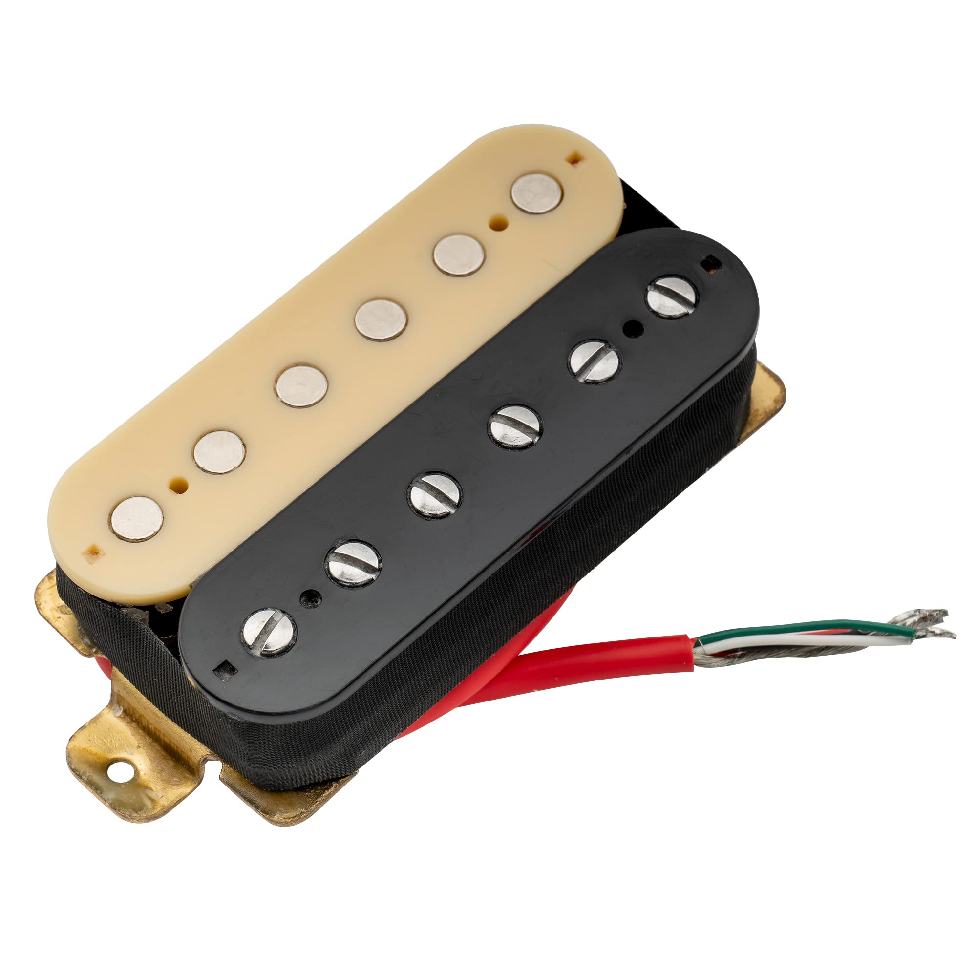 Musiclily Basic 52Mm Ceramic Humbucker Double Coil Bridge Pickup For Electric Guitar, Zebra