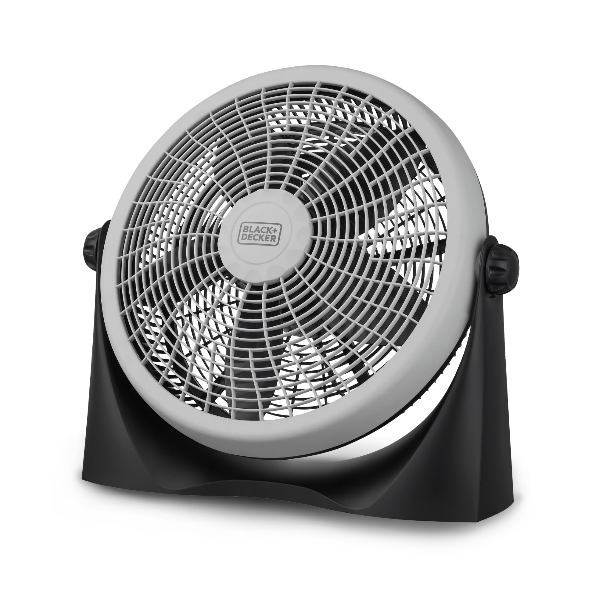 Black+Decker 16 Inch High Velocity Floor Fan, Black