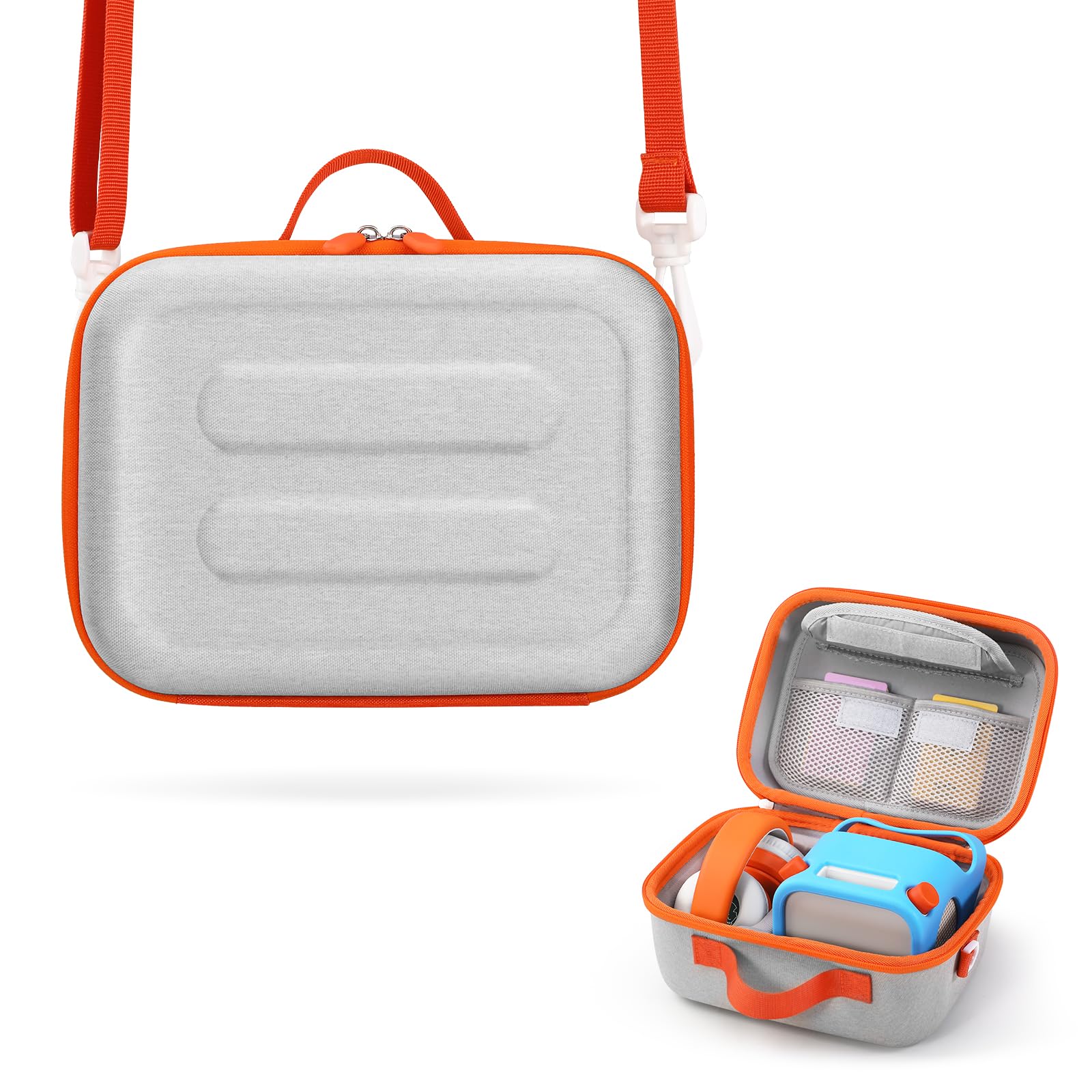 Jaffzora Hard Case Compatible with Yoto Player 3rd Generation & Headphone, Travel Storage Case for Children Bluetooth Audio Spea