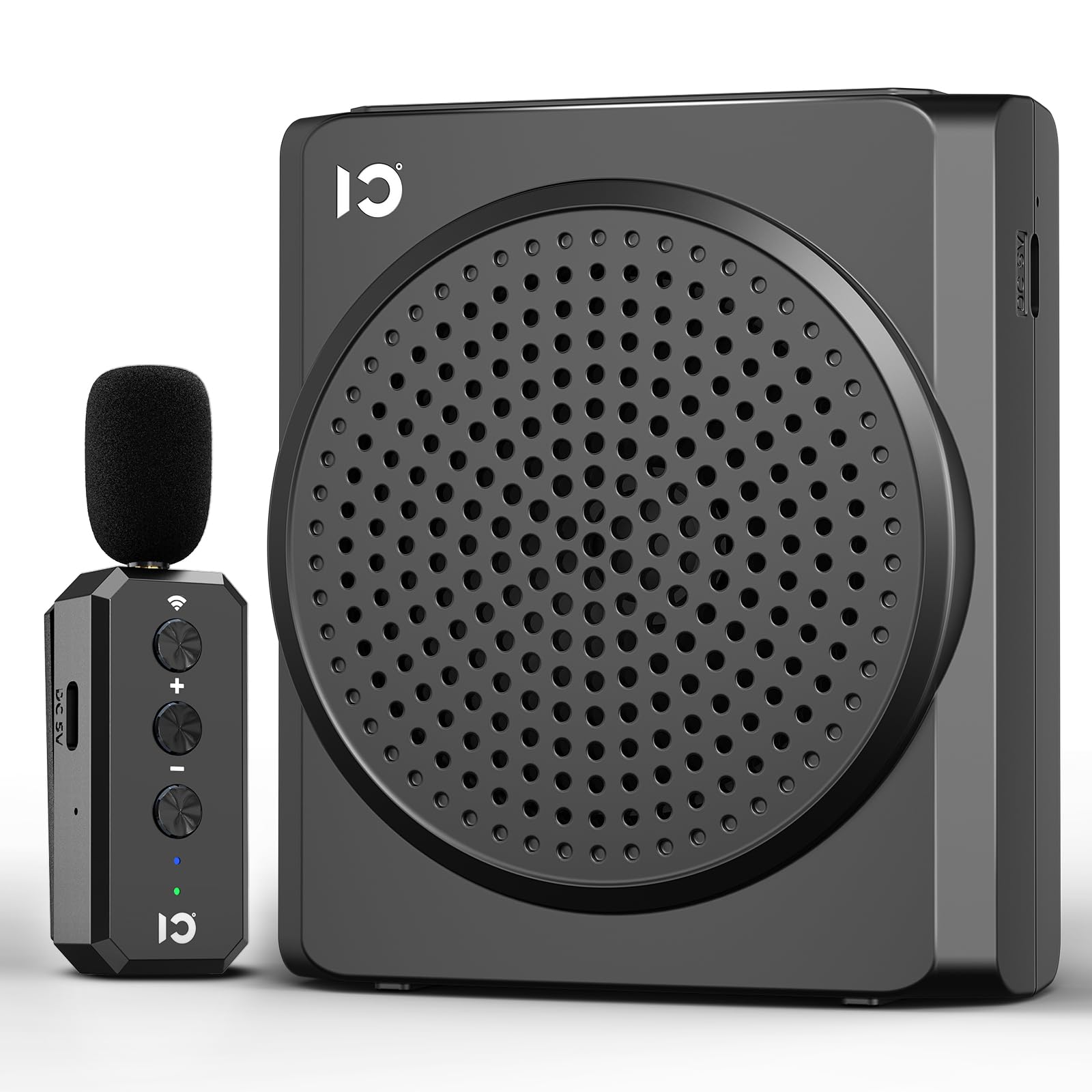 SHIDU 18W Portable Voice Amplifier for Teacher, Voice Amplifier with Wireless Lavalier Microphone, Bluetooth Microphone and Spea
