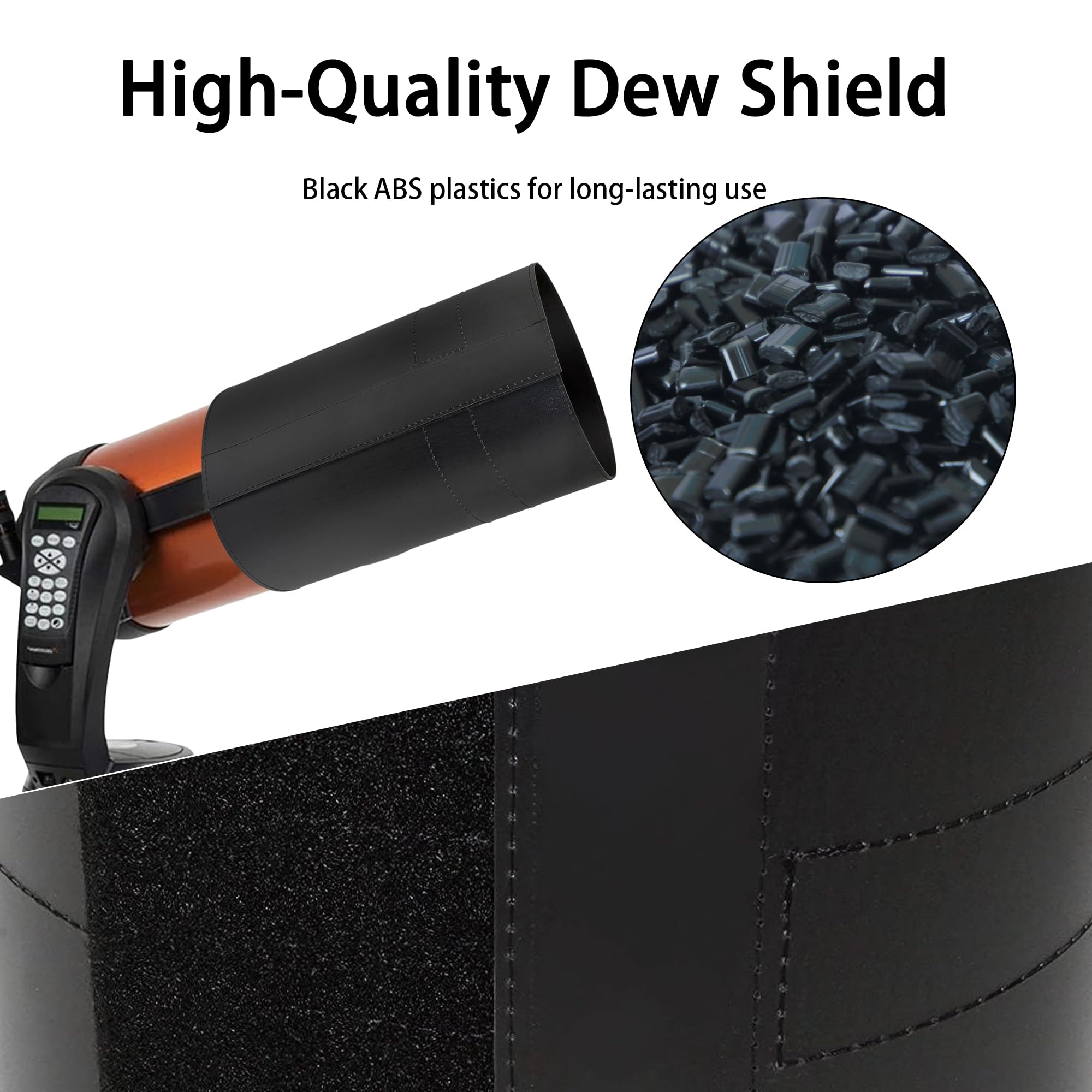 Astromania Flexible Dew Shield For Telescope Front Outer Diameter From 203 221Mm Diameter   Keep Dew Away And Gives You Clear Ob