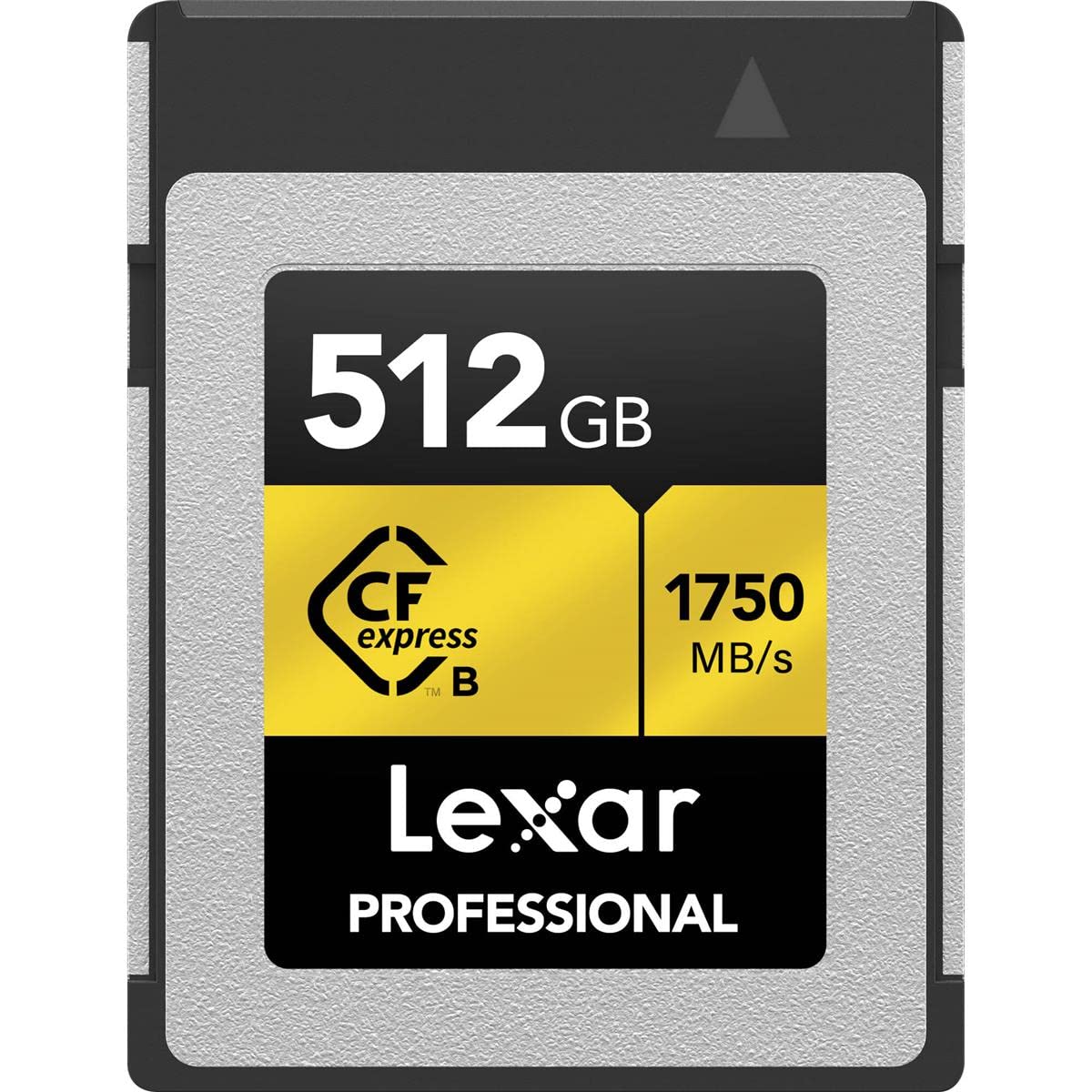 Lexar 512GB Professional CFexpress Type B Memory Card GOLD Series, Up To 1750MB/s Read, Raw 8K Video Recording, Supports PCIe 3.