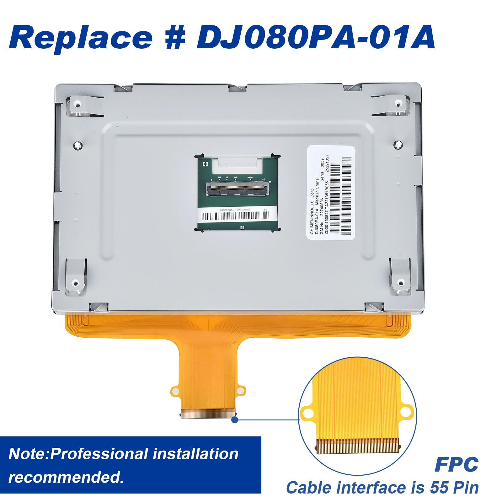 8'' Touch Screen Digitizer Lcd Monitor Radio Navigation Compatible With Chevy Silverado Suburban Tahoe Colorado Gmc Canyon Sierr