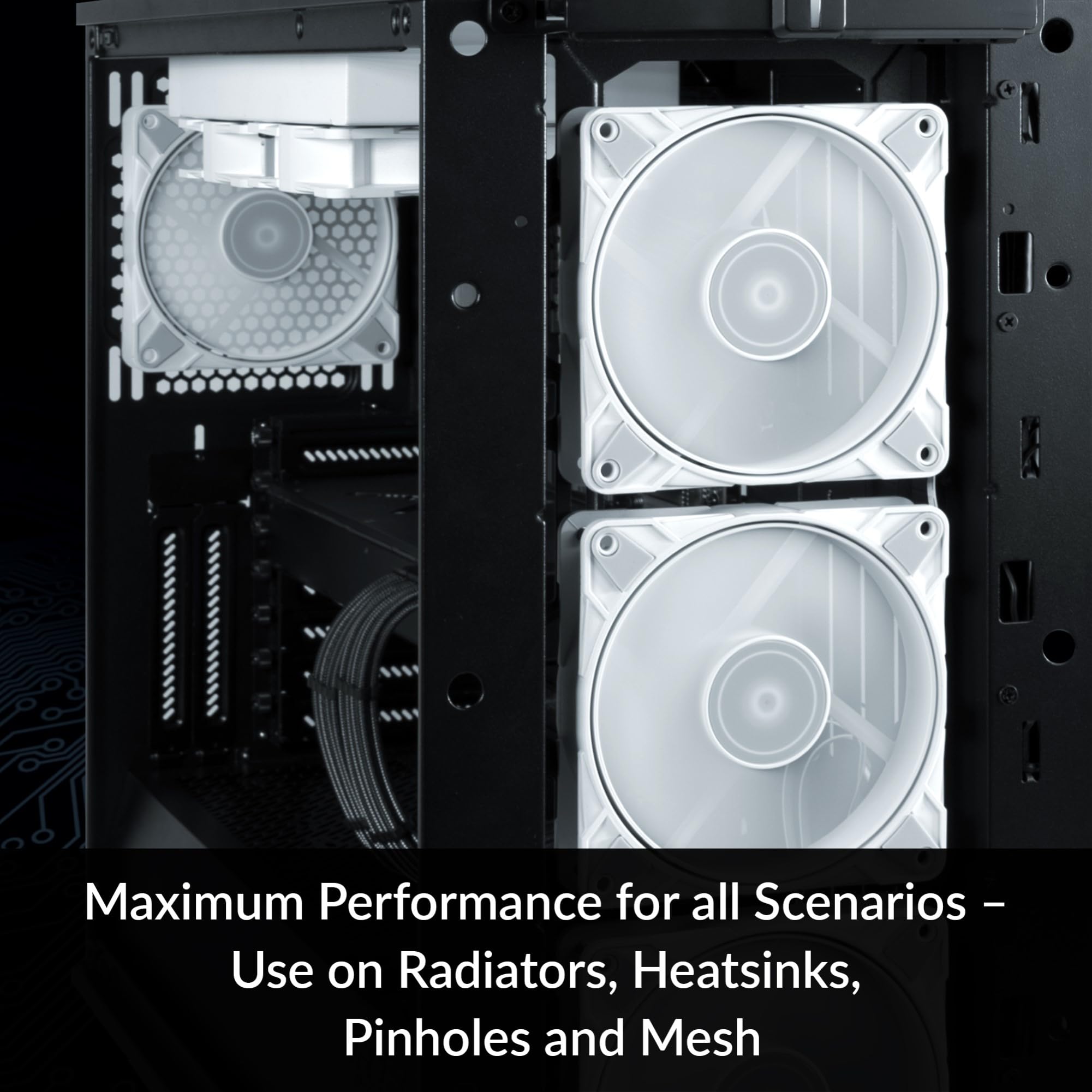 Arctic P12 Max   Pc Fan, High Performance 120Mm Case Fan, Pwm Controlled 200 3300 Rpm, Optimised For Static Pressure, 0Db Mode,