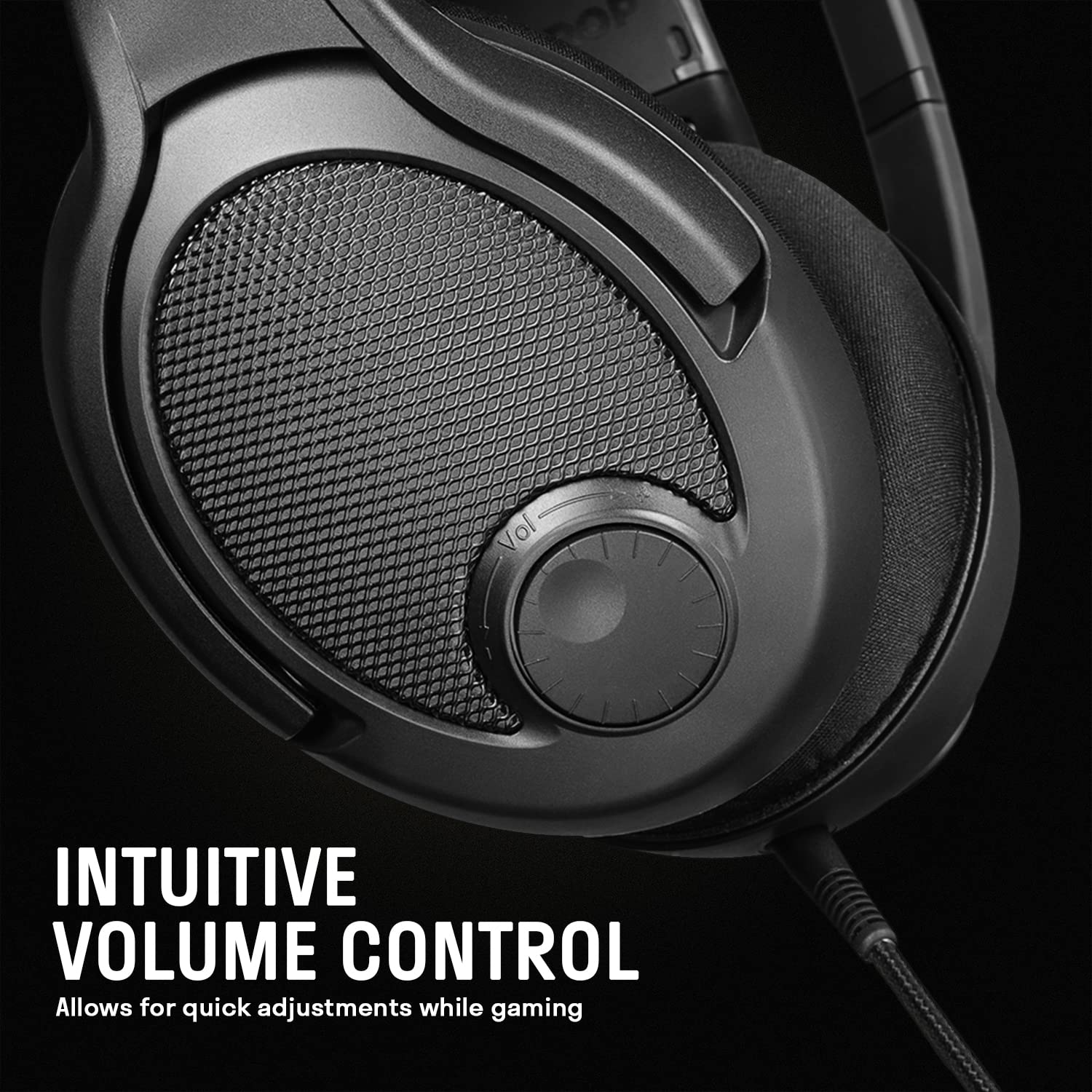 Drop + Epos Pc38X Gaming Headset Noise Cancelling Microphone With Over Ear Open Back Design, Velour Earpads, Compatible With Pc, Ps4, Ps5, Switch, Xbox, Mac, Mobile, And More (Black)