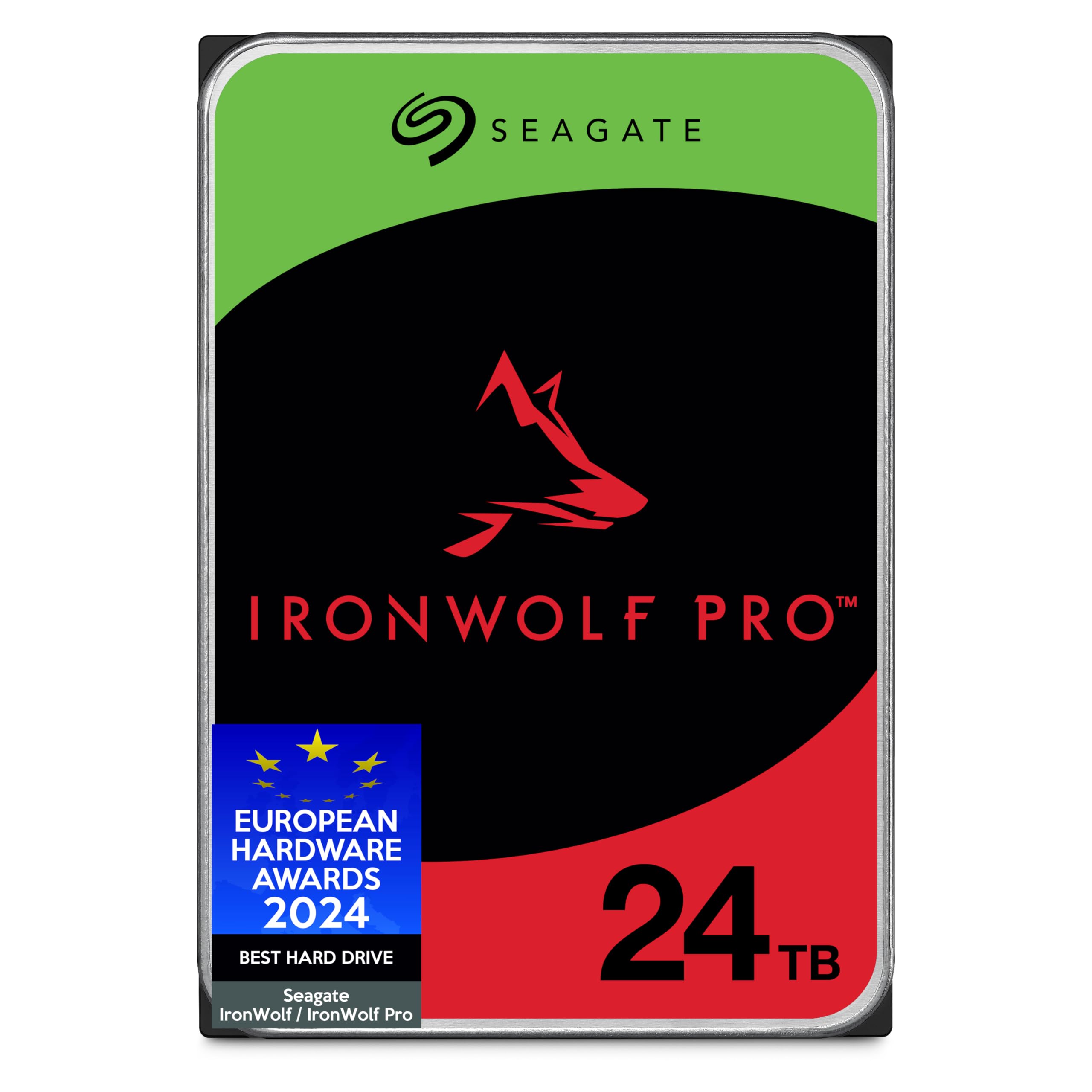 Seagate IronWolf Pro 24TB Enterprise NAS Internal HDD Hard Drive - CMR 3.5 Inch SATA 6Gb/s 7200 RPM 512MB Cache for RAID Network