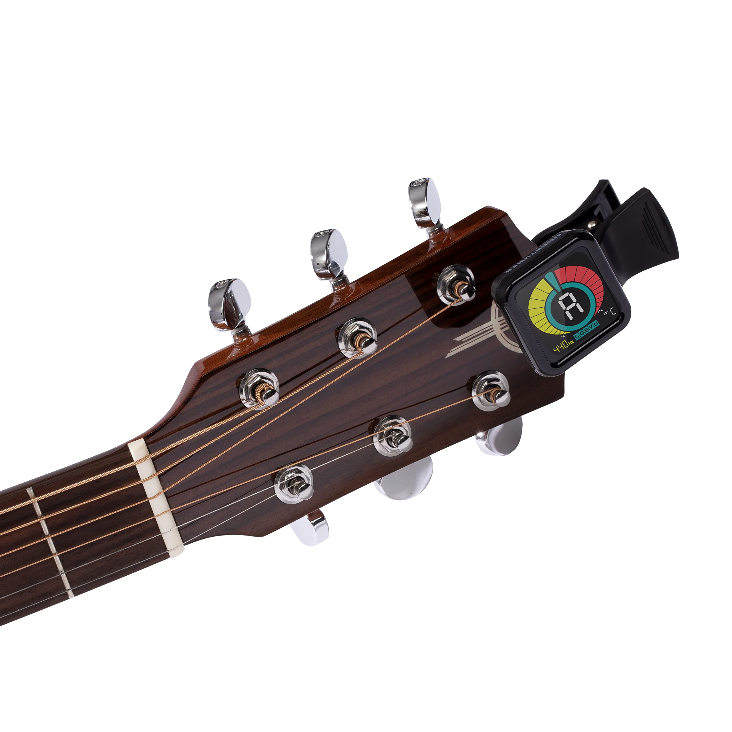 Kliq Ubertuner   Professional Clip On Tuner For All Instruments (Multi Key Modes)   With Guitar, Ukulele, Violin, Bass & Chromat