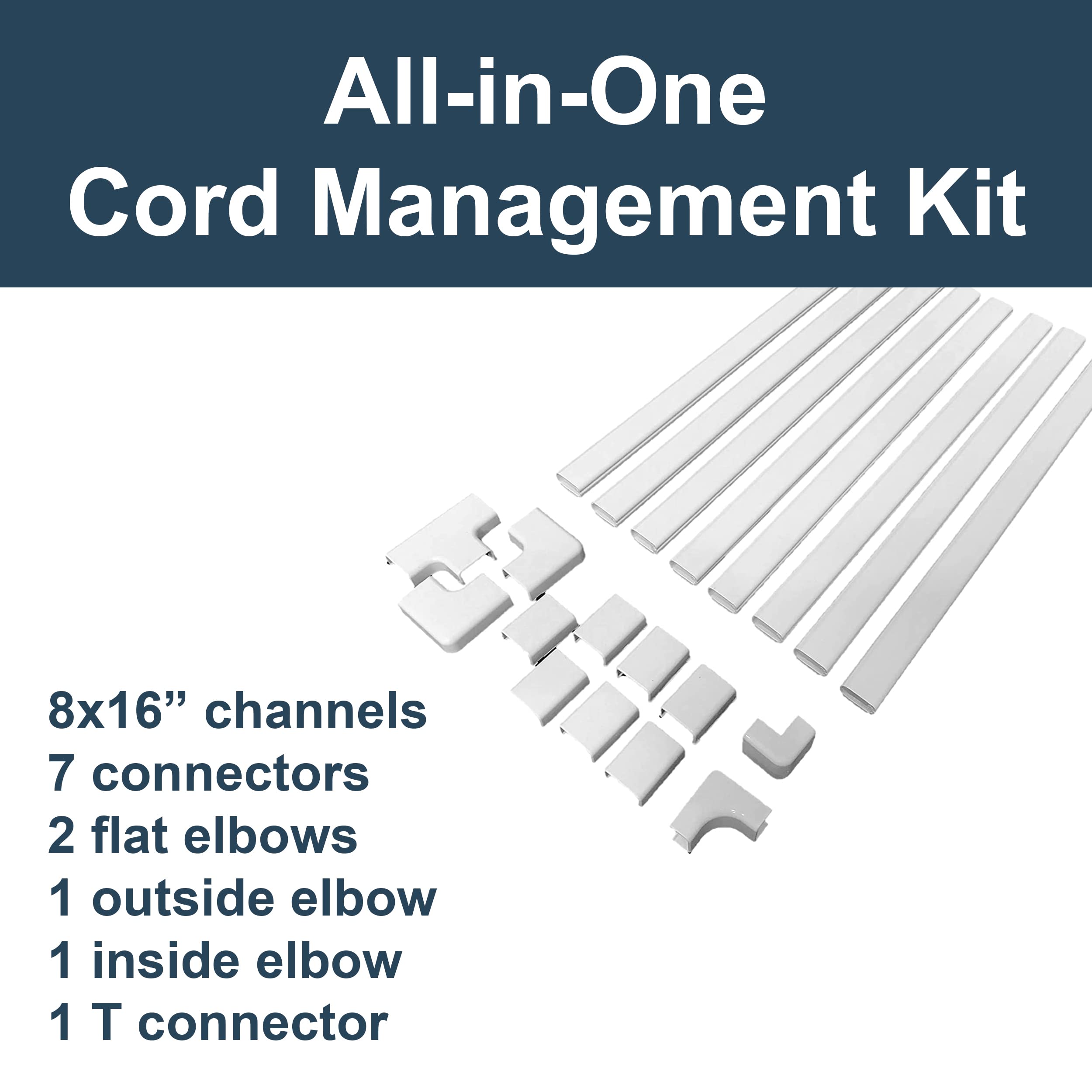 Legrand   Wiremold Cord Cover, White Cord Hider For Wall Mount Tv, Sortable 12 Foot (144 Inches) Cord Cover Floor Or Cord Cover