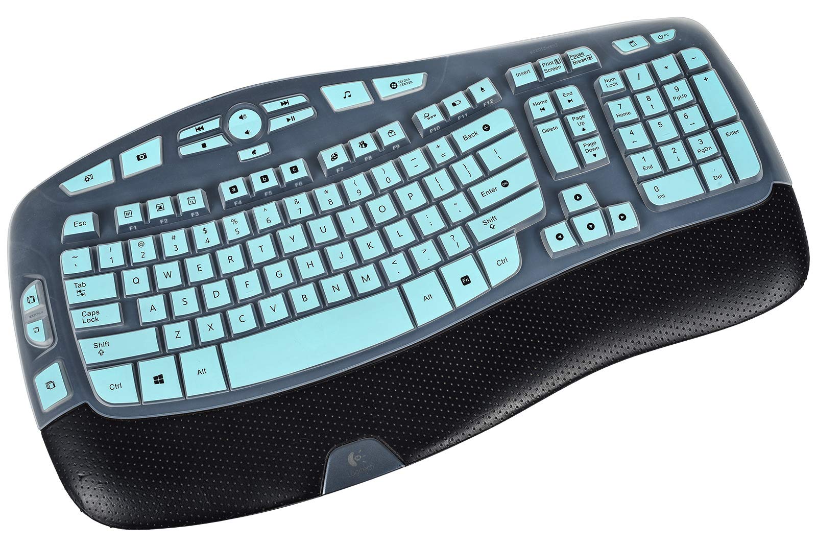Keyboard Cover Skin Compatible With Logitech K350 Wireless Keyboard, Logitech K350 Mk550 Mk570 Accessories, Ultra Thin Logitech