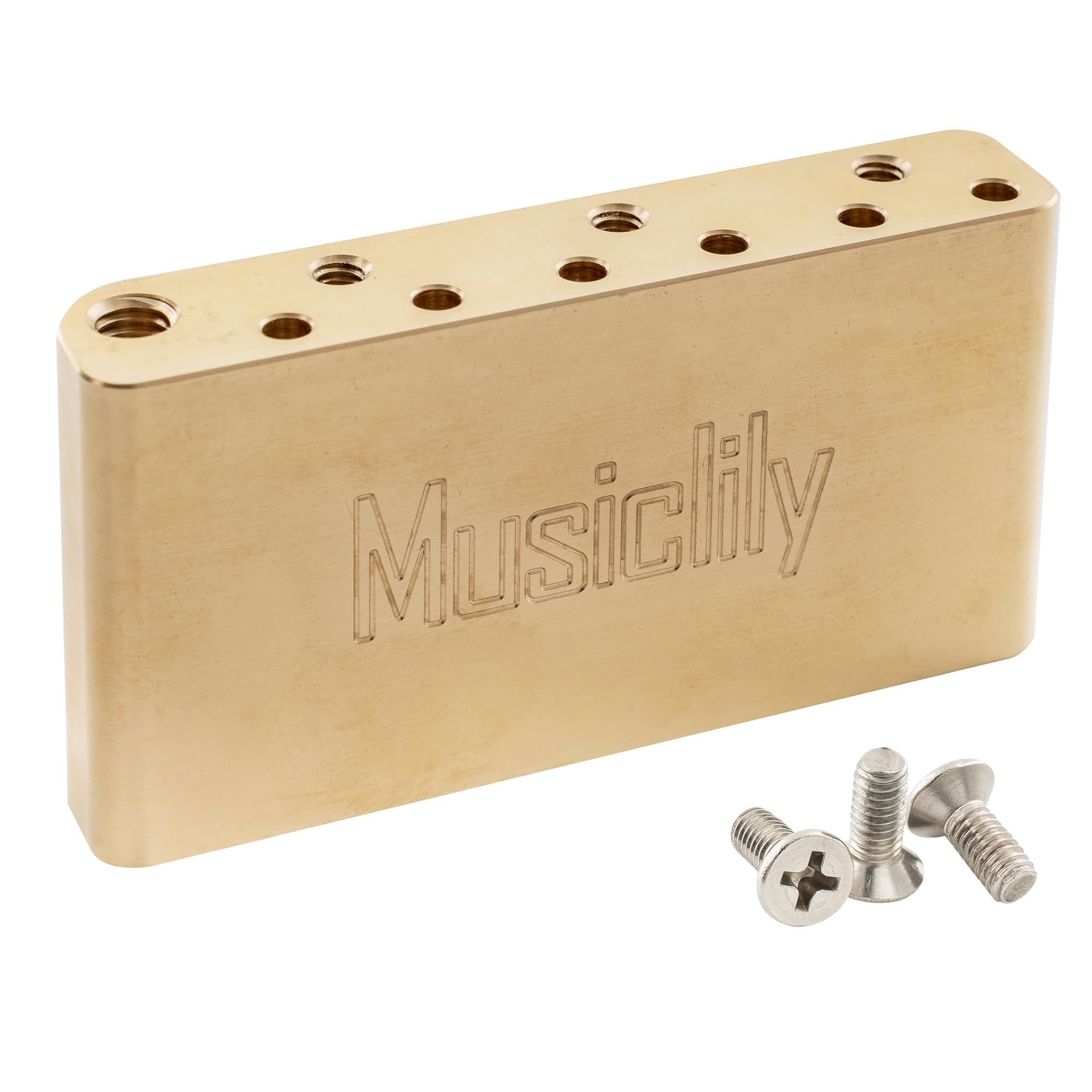 Musiclily Ultra 52.5Mm (2 1/16 Inch) Full Solid Brass 36Mm Short Tremolo Block For China Made Squier New After 2021 Affinity 2 P