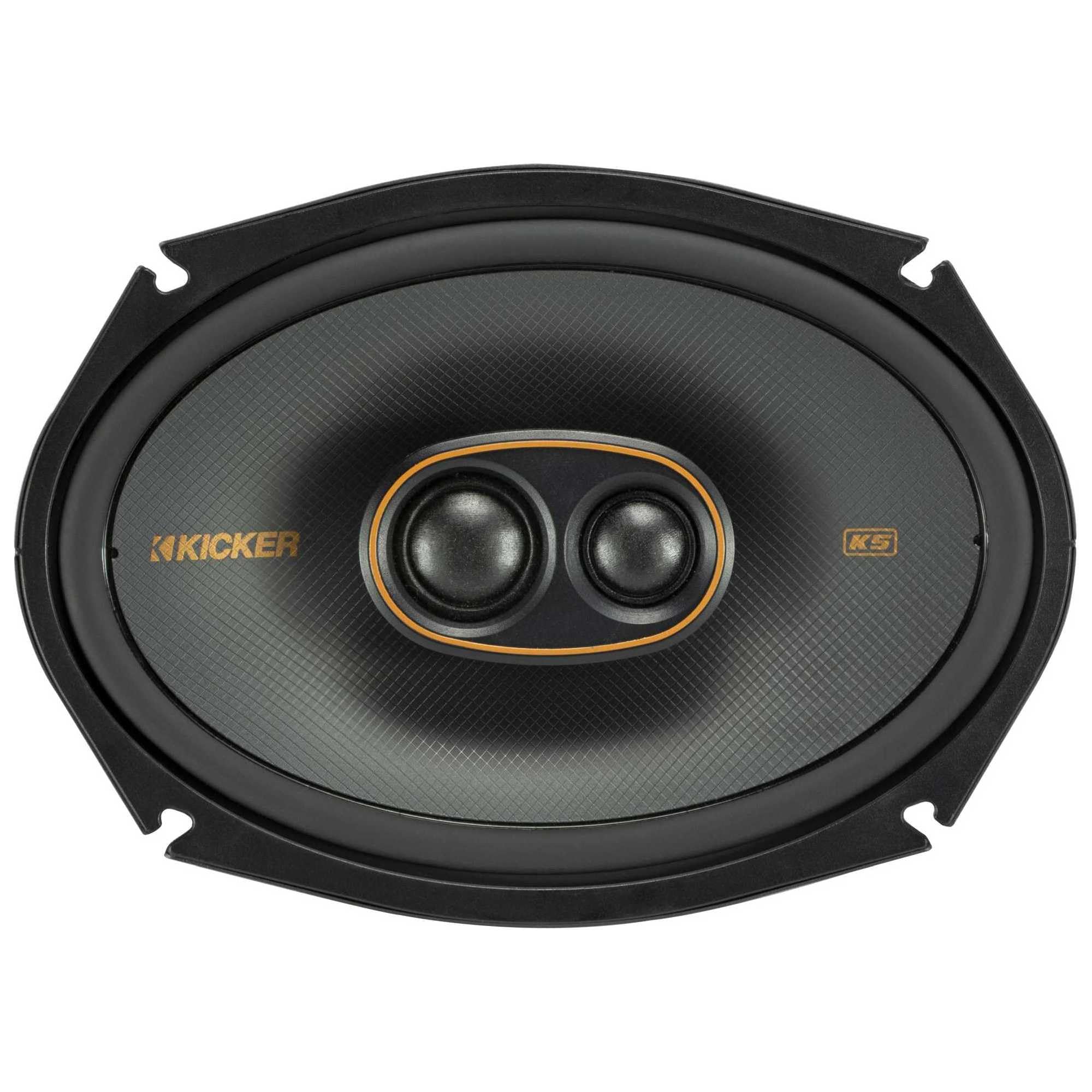 Kicker 51Ksc69304 Coaxial Speaker System, 3 Way Design, One (1) Pair, 6'' X 9'' (160Mm X 230Mm) Polypropylene Woofer/Mid, 1'' (2