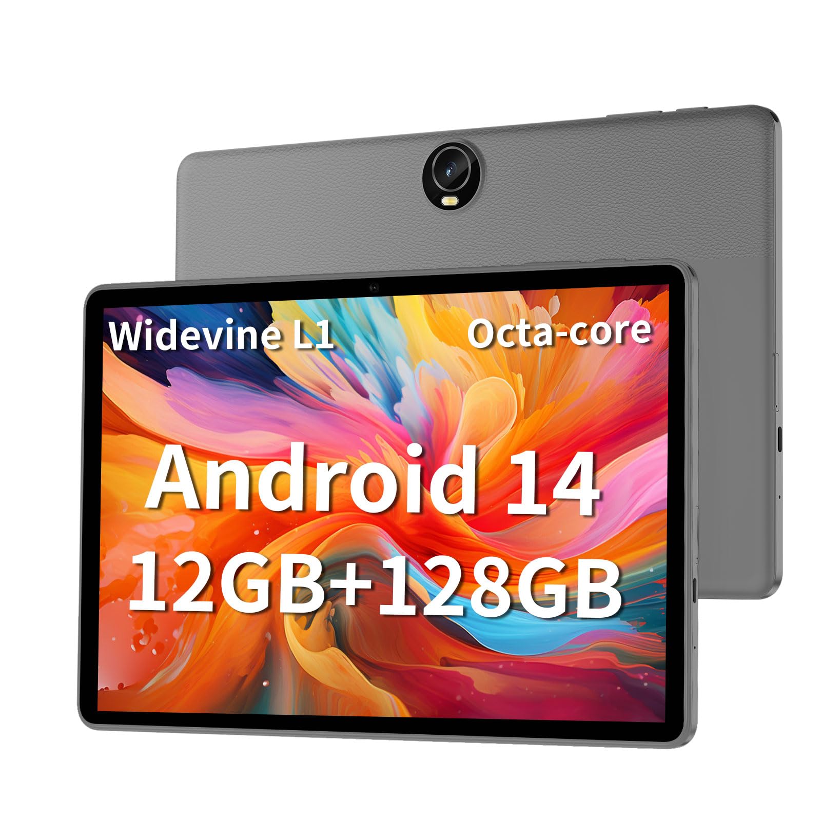 Android 14 Tablet, 11Inch Tablets, 12Gb+128Gb+512Gb, Support Face Unlock, 8000Mah Large Battery+18W Fast Charging , Octa Core Pr