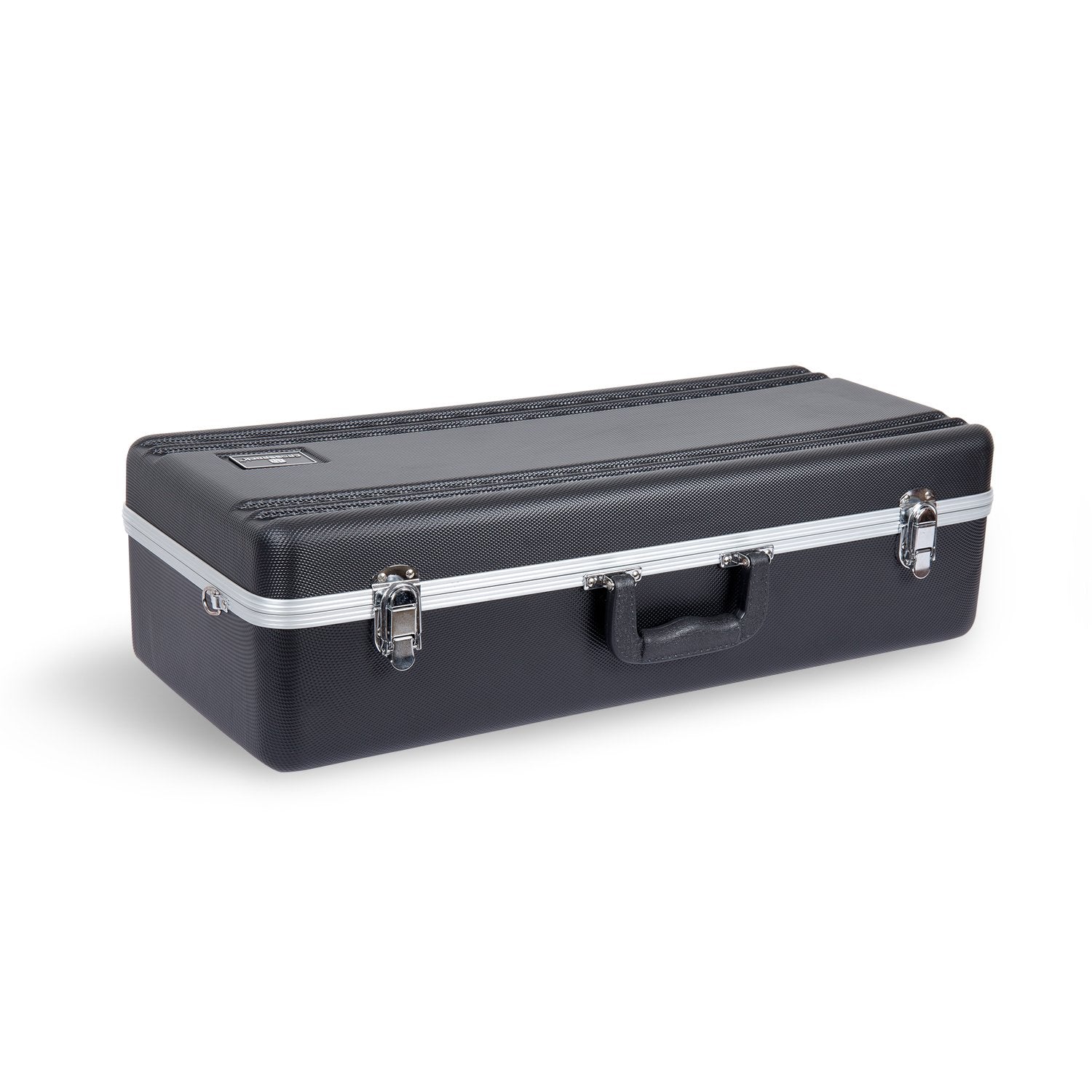 Crossrock Cra860Asbk-R Alto Saxophone Case-Rectangular Abs Molded With Single Shoulder Strap, Black
