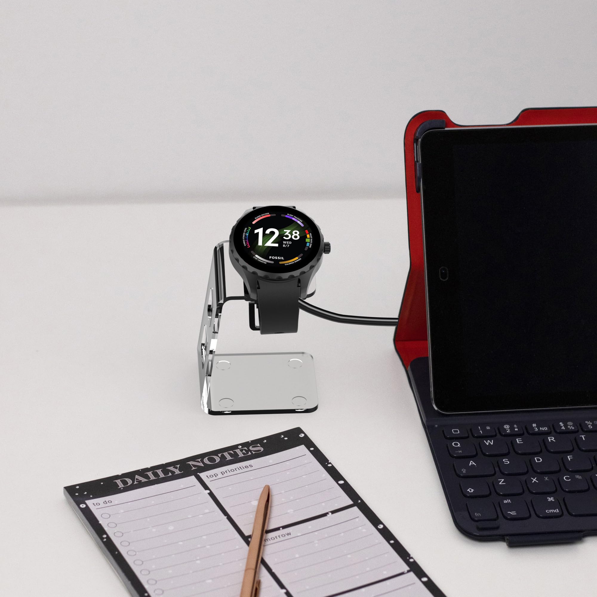 Powerhill Charger/Charging Stand,Compatible With Mkors/Fossil/Cz/Skg/Diesel Touchscreen Smartwatch Gen 6/6 Hybird/5/5E/4,Mkgo/Ru