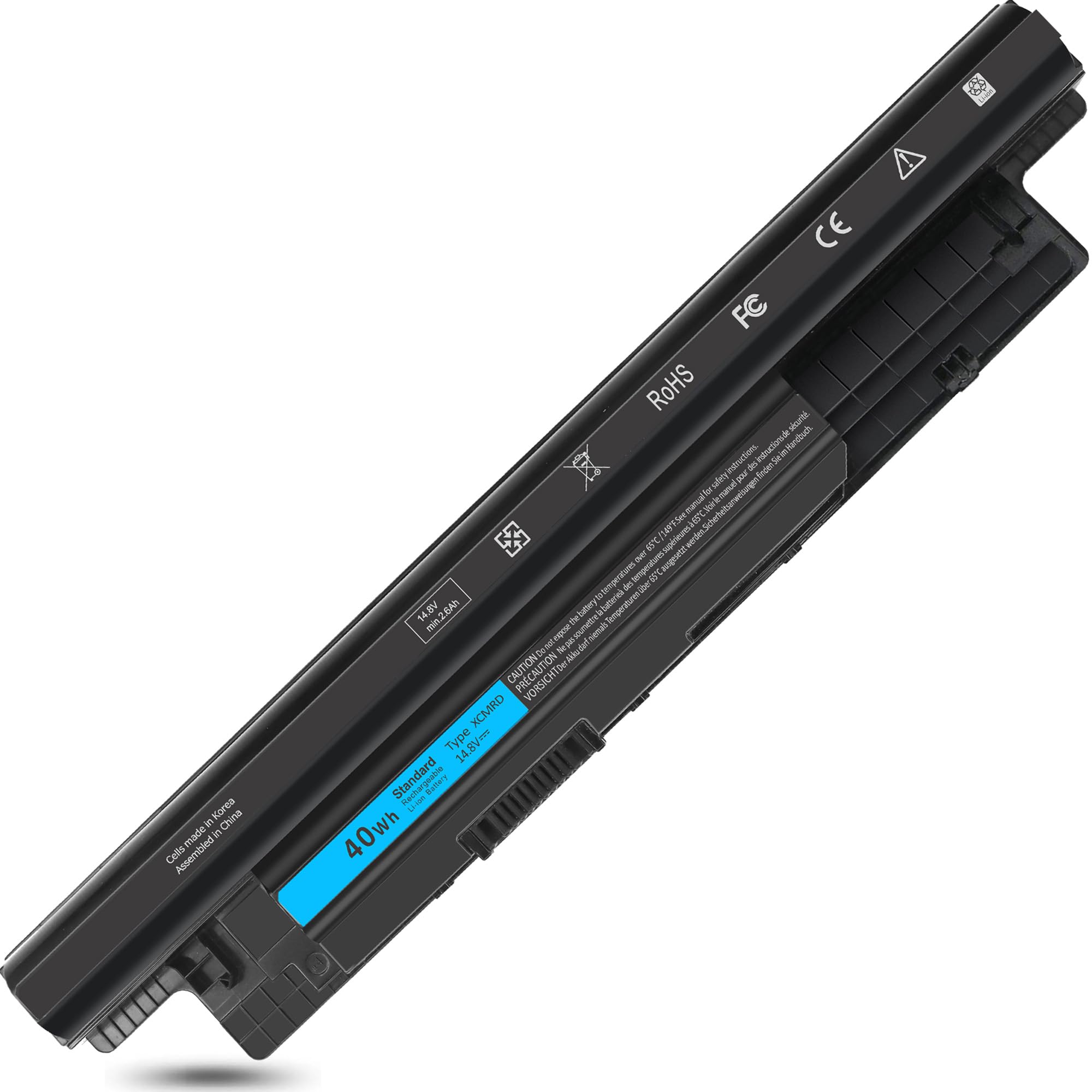 Xcmrd Battery 14.8V For Dell Inspiron 15 3000 3521 3537 3542 3543,15R 5537 15R 5521,3541 3531,17 3721 3737 5737 5721 17R 5737,14