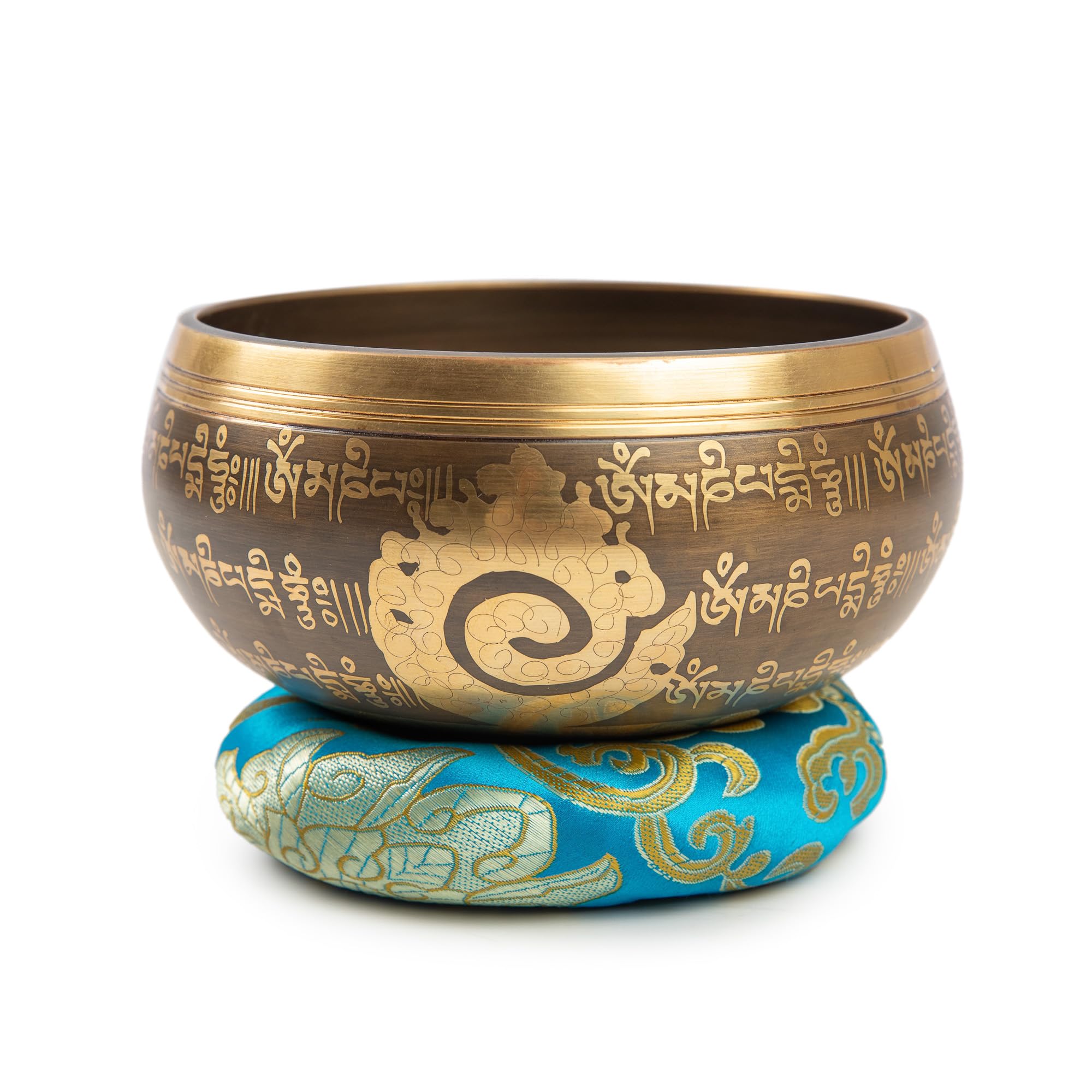 Tibetan Singing Bowl Set - 5 Plain Sound Bowl With Gift Box - Easy To Play For Beginners - Authentic Handcrafted Mindfulness Med