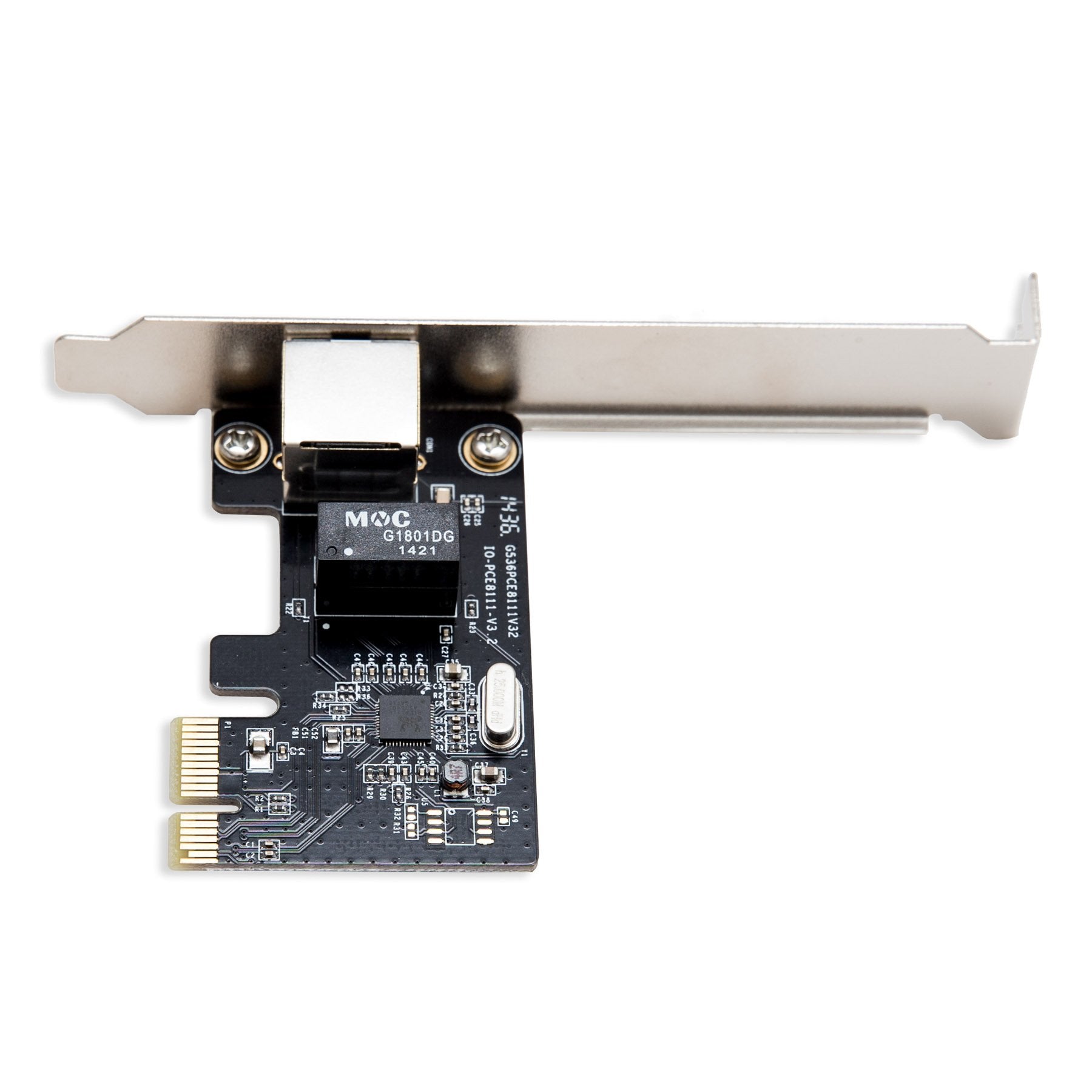I/O Crest Single Gigabit Ethernet Pci Express 2.1 Pci-E X1 Network Interface Card (Nic) 10/100/1000 Mbps Realtek Rtl8111F Chipse