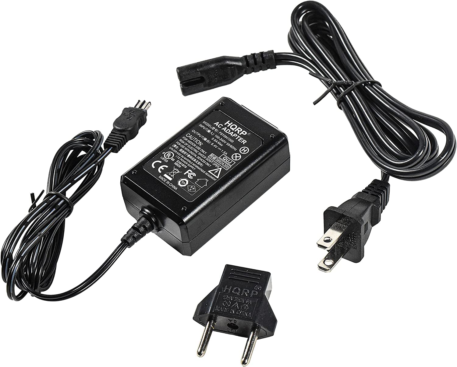 Hqrp 8.4V Ac Adapter Charger Compatible With Sony Ac L10A L10B L10C L10 L15 L100 Handycam Ccd Trv108 Ccd Trv118 Ccd Trv128 Ccd Trv138 Ccd Tr748 Ccd Tr648 Ccdtr648E Ccdtrv238 Ccdtrv238E Camcorder