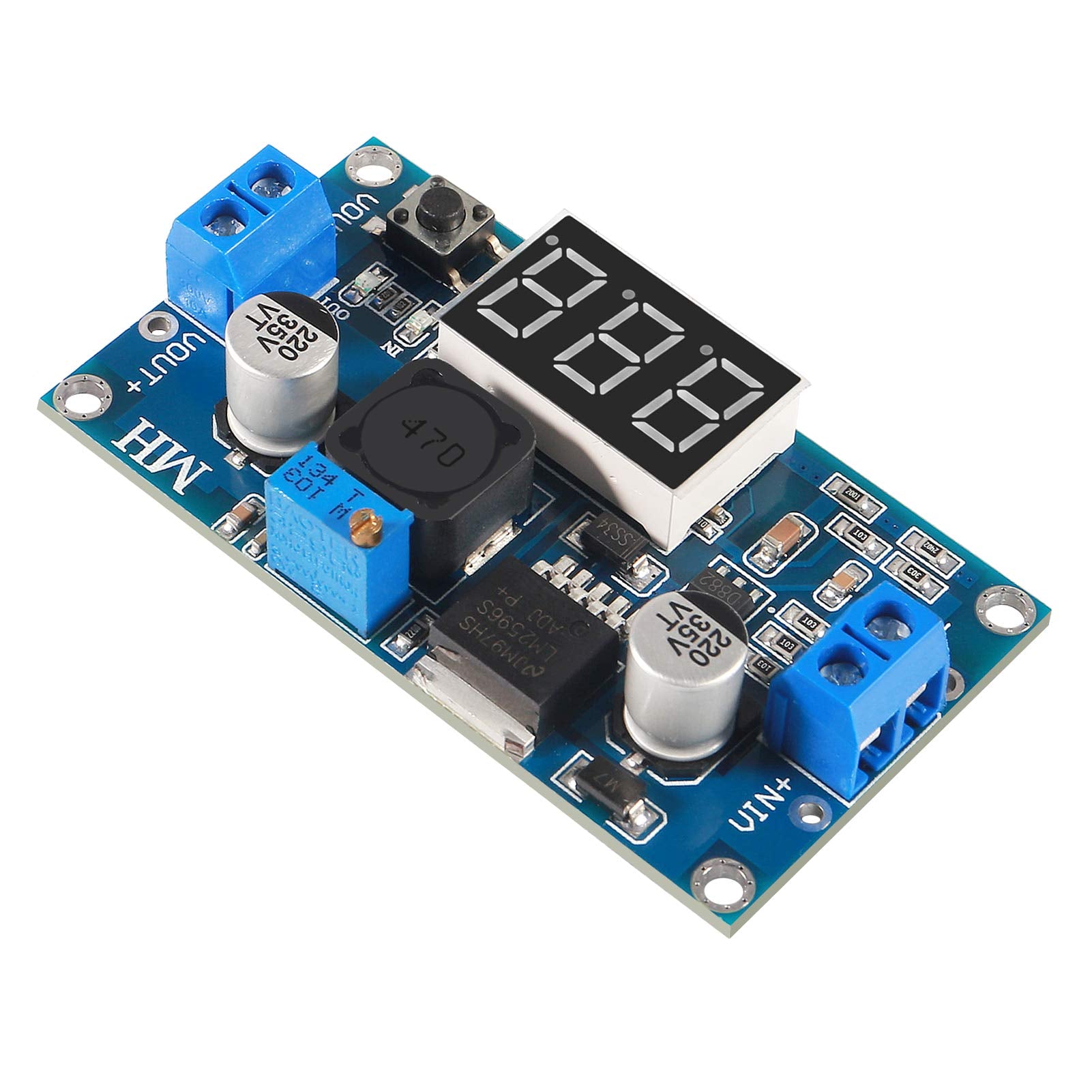5Pcs Lm2596S Dc Dc Lm2596 With Led Display Voltmeter Buck Converter Step Down Regulator 4.0 40V To 1.25 37V Dc 36V To 24V To 12V
