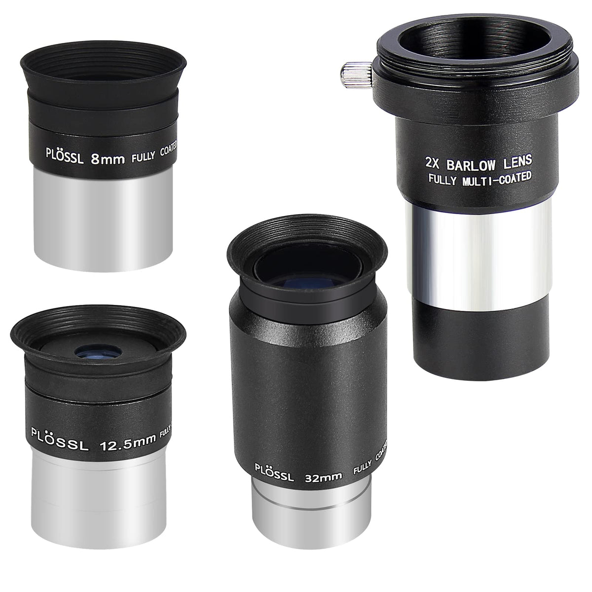 Celticbird Telescope Accessory Kit With 1.25Inch Plossl Premium Telescope Eyepiece Set 8Mm/12.5Mm/32Mm Plossl Eyepieces Lens And