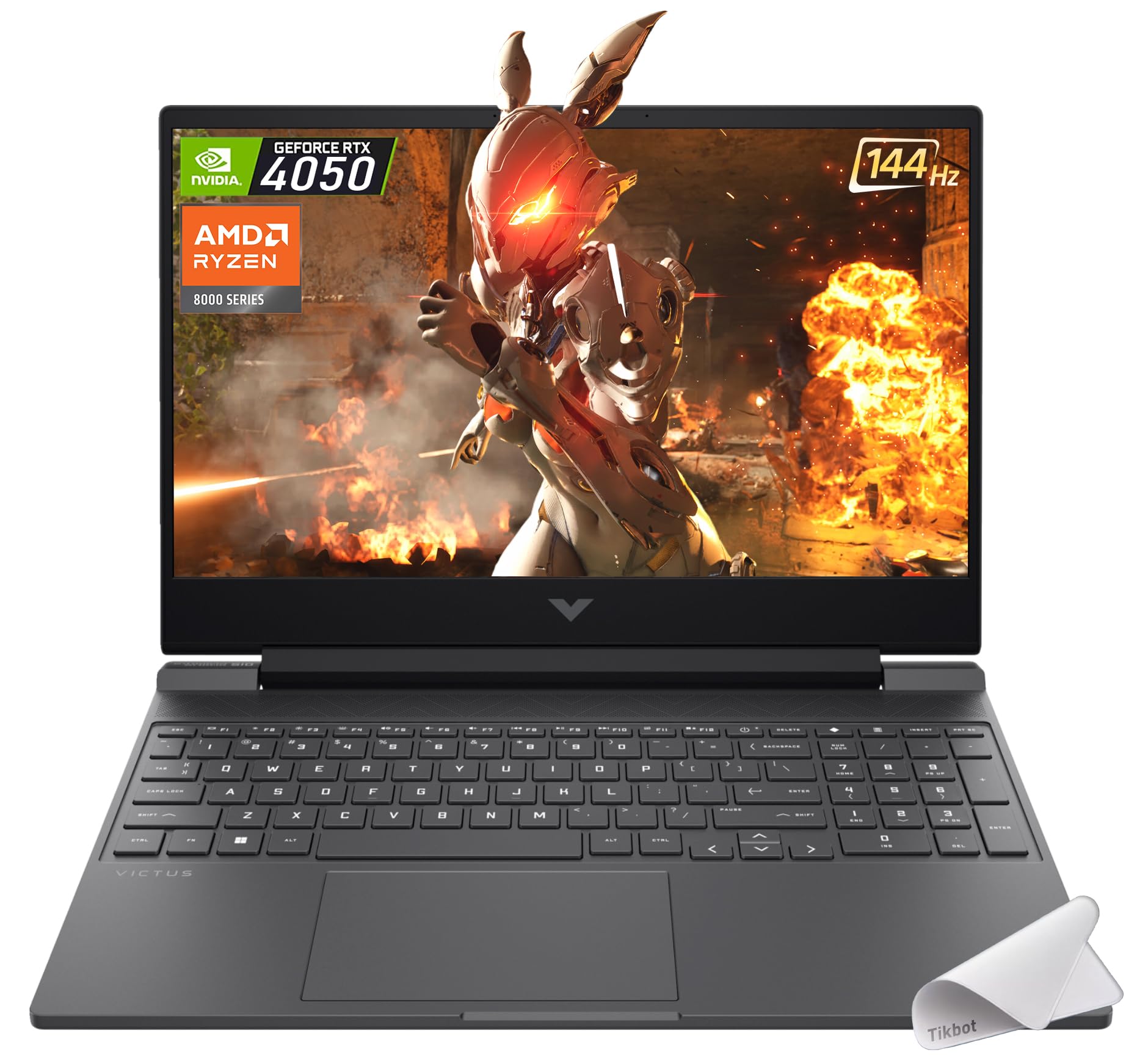 Hp Victus Gaming Laptop, 15.6-Inch Fhd Ips 144Hz, Amd Ryzen 5-8645Hs, Nvidia Geforce Rtx 4050, Wi-Fi 6, Backlit Kb, Win11 Home, 