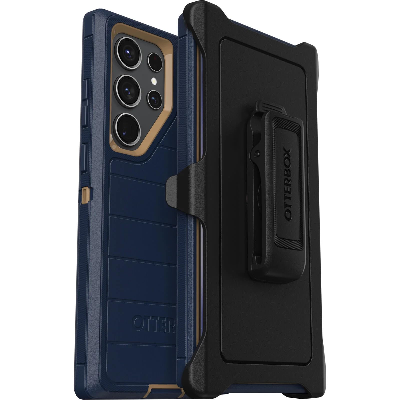 Otterbox Galaxy S23 Ultra (Only)   Defender Series Case   Blue Suede Shoes, Rugged & Durable, With Port Protection, Includes Hol