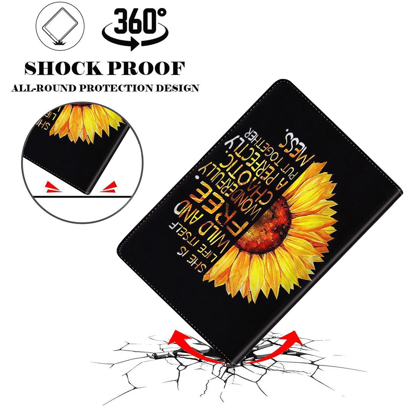 Som Lam,Case For Ipad 10.2 8Th Gen 2020 7Th Gen 2019 Ipad Air 10.5Inch 2019 Ipad Pro 10.5,Durable Shockproof Protective Cover Fo