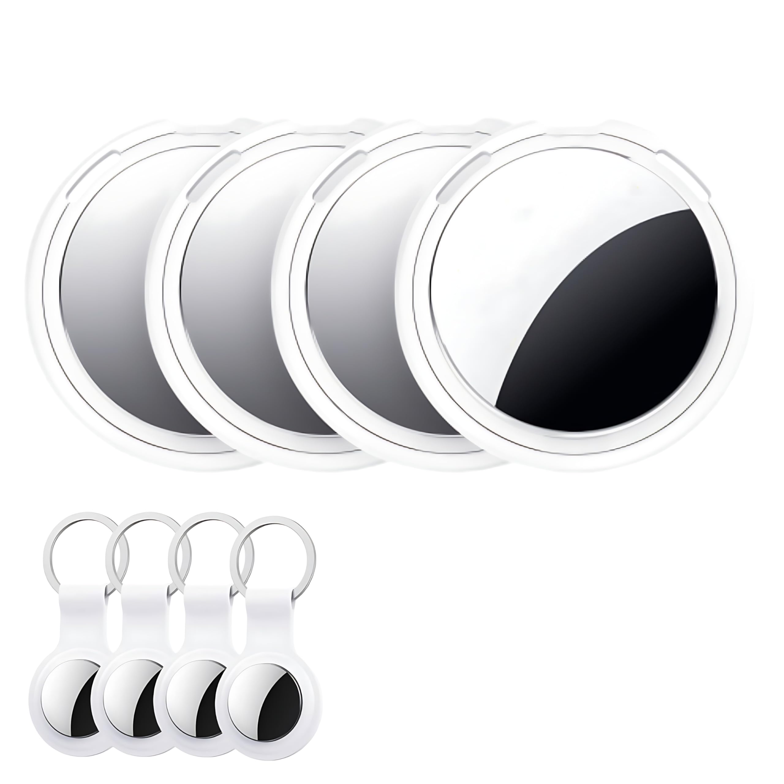 4 Pack Air Tracker Tags [Apple Mfi Certified] Pair With Apple Find My(Ios Only) Smart Bluetooth Tracking Tags Key Finder Item Lo