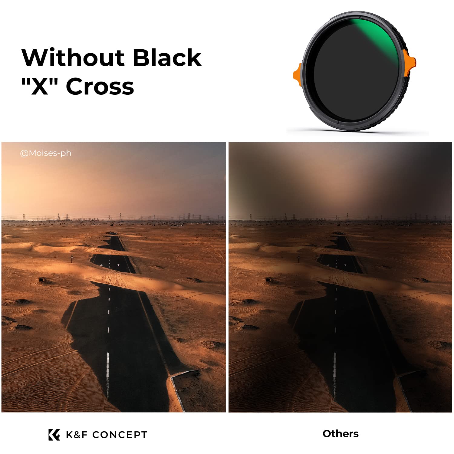 K&F Concept 55Mm Nd4 64 (2 6 Stops) Nd Lens Filter Variable & Cpl Polarizers Filter 2 In 1, 28 Multi Coated Polarizing And Neutr