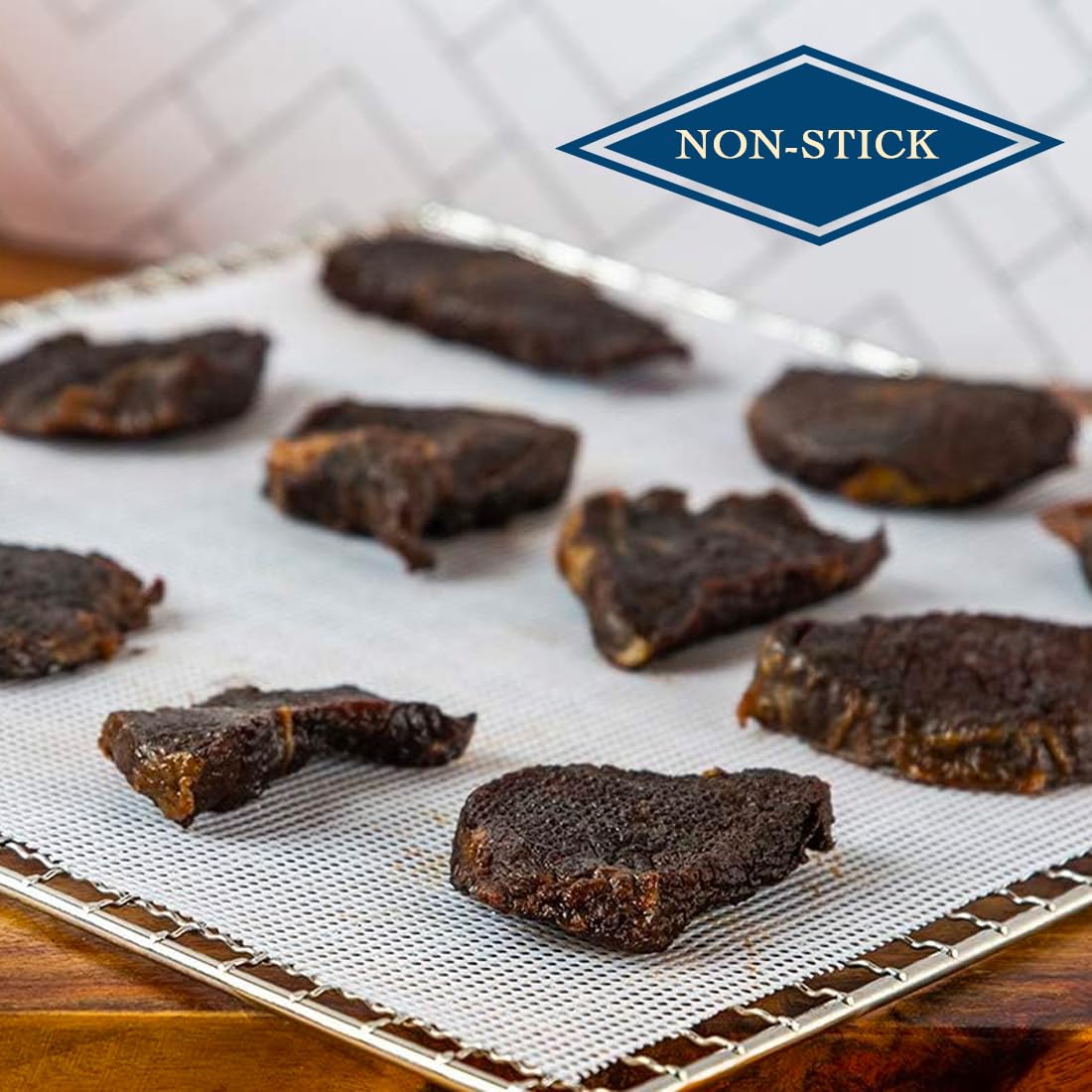 (12 Pack) Silicone Dehydrator Sheets (Free Recipes) (14In.X14In.) Dehydrator Accessories For Cosori, Excalibur, Magic Mill- Fine