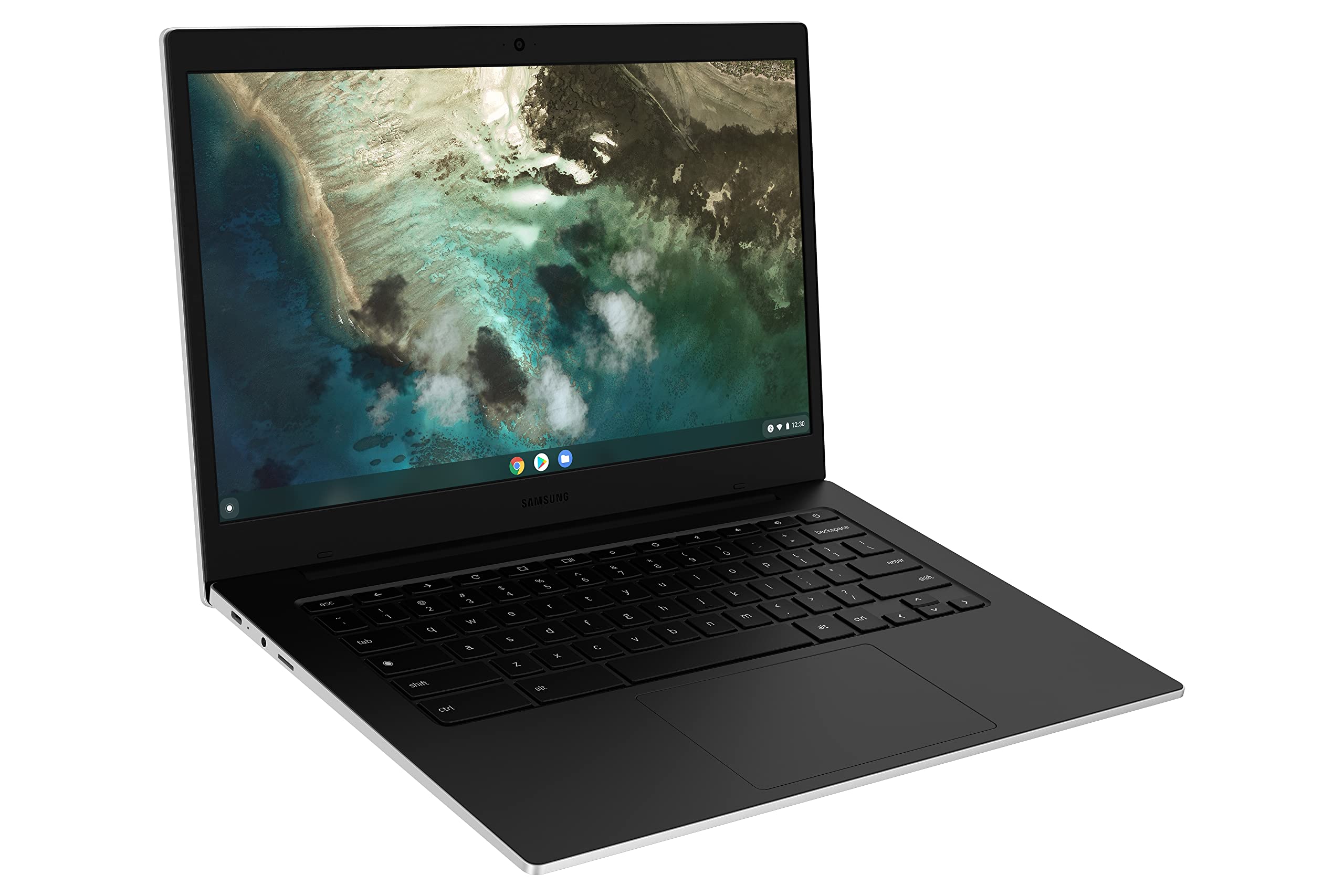 Samsung Galaxy Chromebook Go XE340XDAKA2US 14 Chromebook  HD  1366 x 768  Intel Celeron N4500 1.10 GHz  4 GB RAM  64 GB F