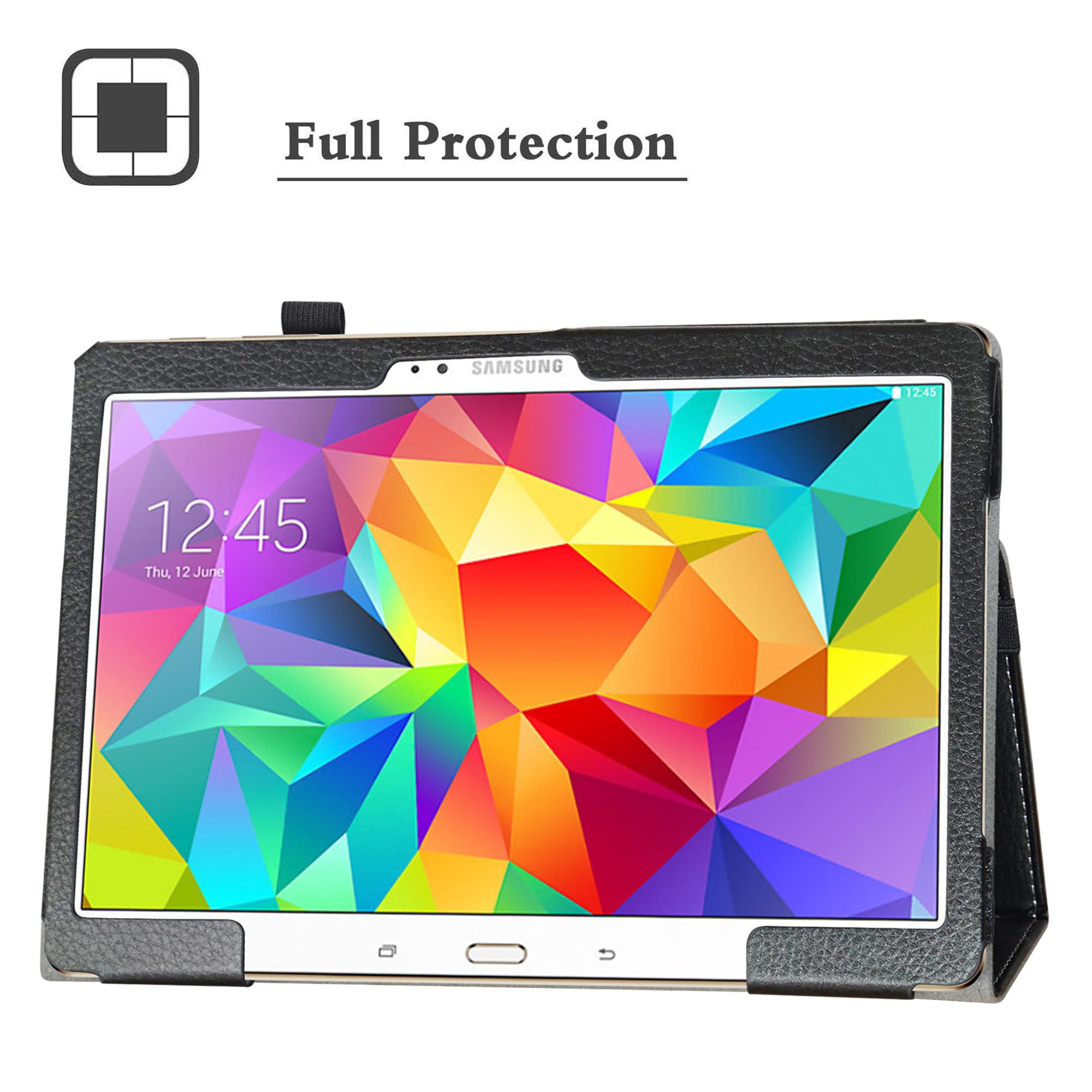 Samsung Tab S 10.5 T800 Case,Bige Pu Leather Folio 2-Folding Stand Cover For 10.5 Samsung Galaxy Tab S 10.5 Sm-T800 Sm-T801 Sm-T