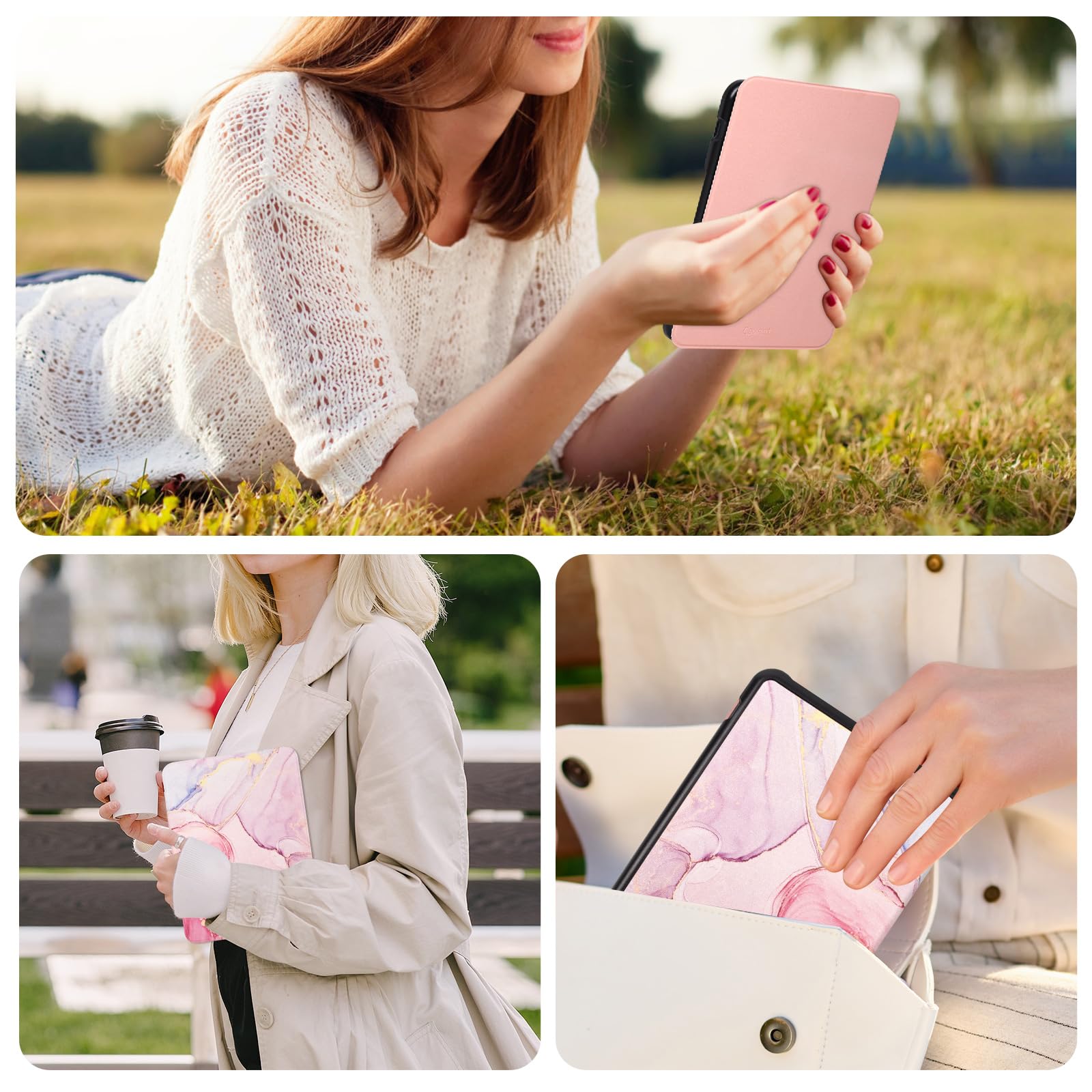 Caweet Case For Nook Glowlight 4 Plus 7.8'' 2023 Release, Ultra Lightweight Pu Leather Shell Cover With Magnetic Closure, Dreamy