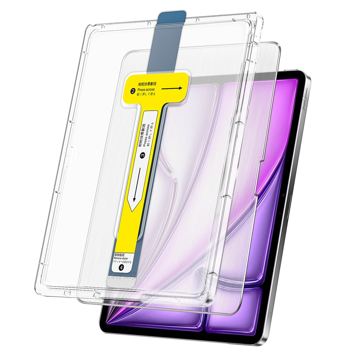 Tqlgy Matte Screen Protector For Ipad Air 13-Inch M2 2024, 2.5D Arc Edges 9H Tempered Glass, Anti-Glare, Anti-Fingerprint, Anti-Scratch, Auto Dust Removal Installation, 1-Pack