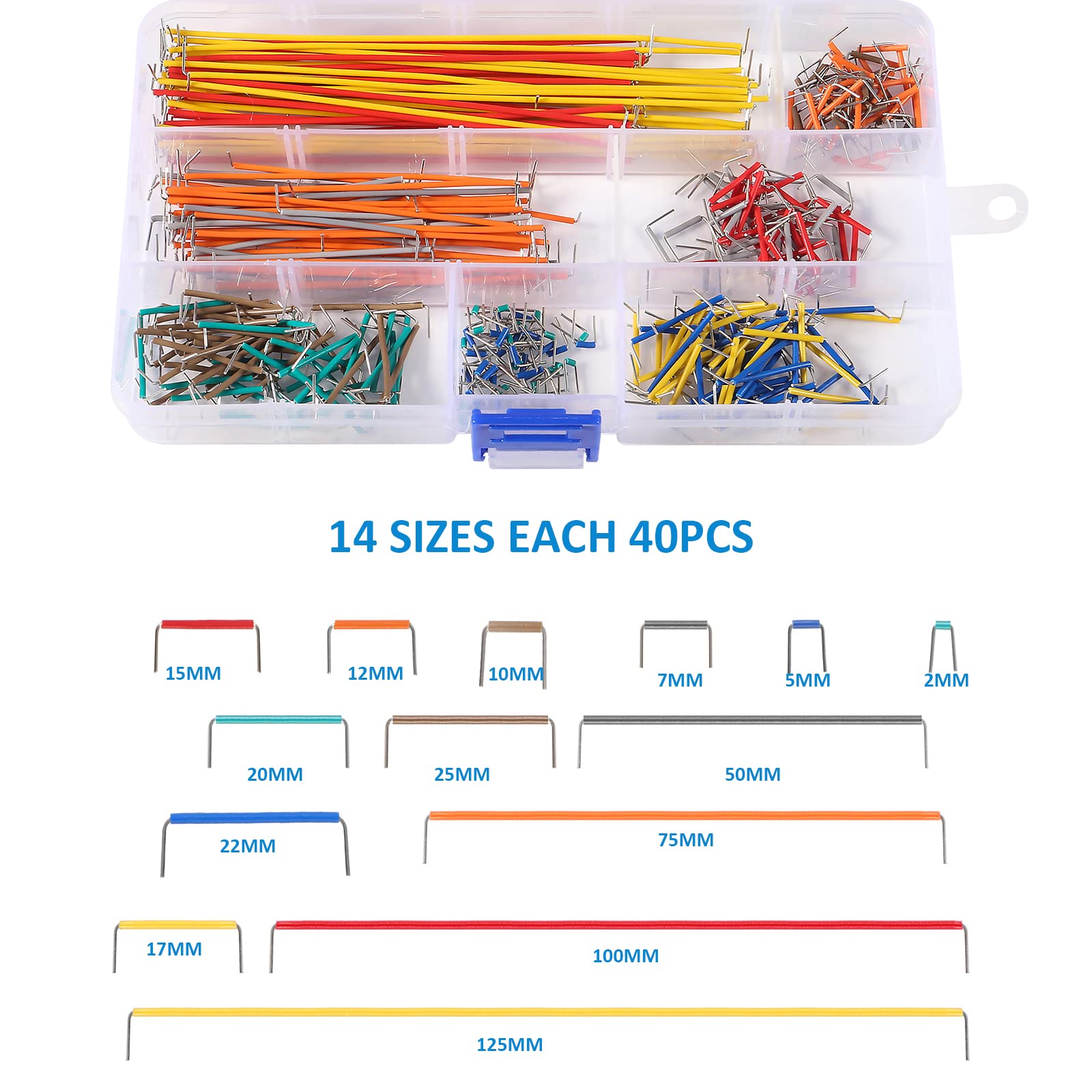 Diann 560Pcs Jumper Wire Kit With Breadboard Wire Multicolored Jumper Wires 40Pin M F, 40Pin M M, 40Pin F F