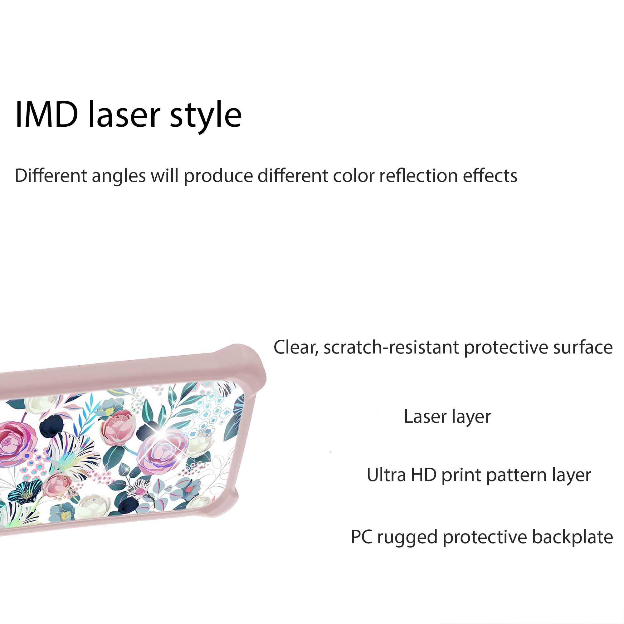 Blu Studio Mini 2023 Case Compatible With Blu Studio Mini 2023 Phone Case Cover [With Tempered Glass Screen Protector][Hard Pc +