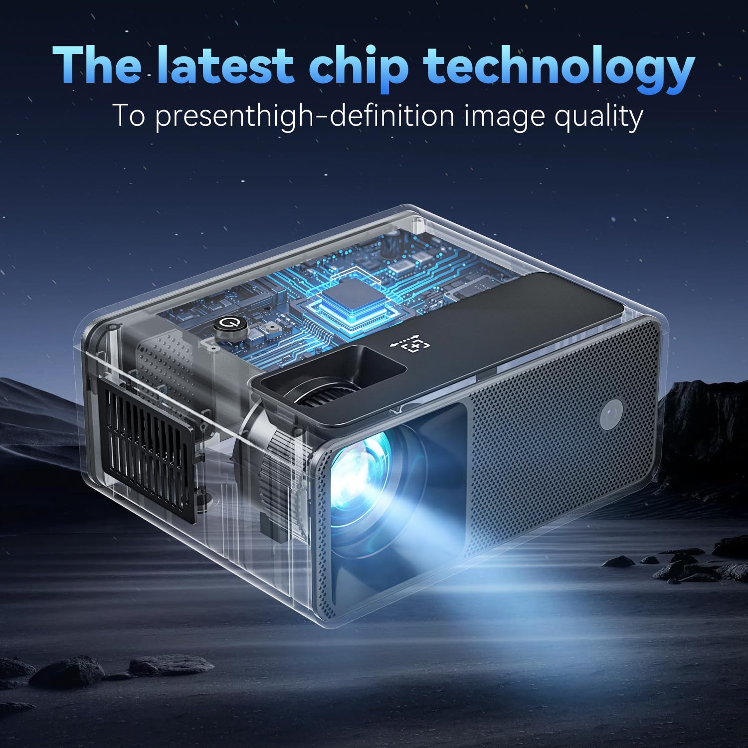 Mini Projector For Iphone, Elephas 2025 Updated Portable Phone Projector, 1080P Supported Small Movie Projector, Compatible With