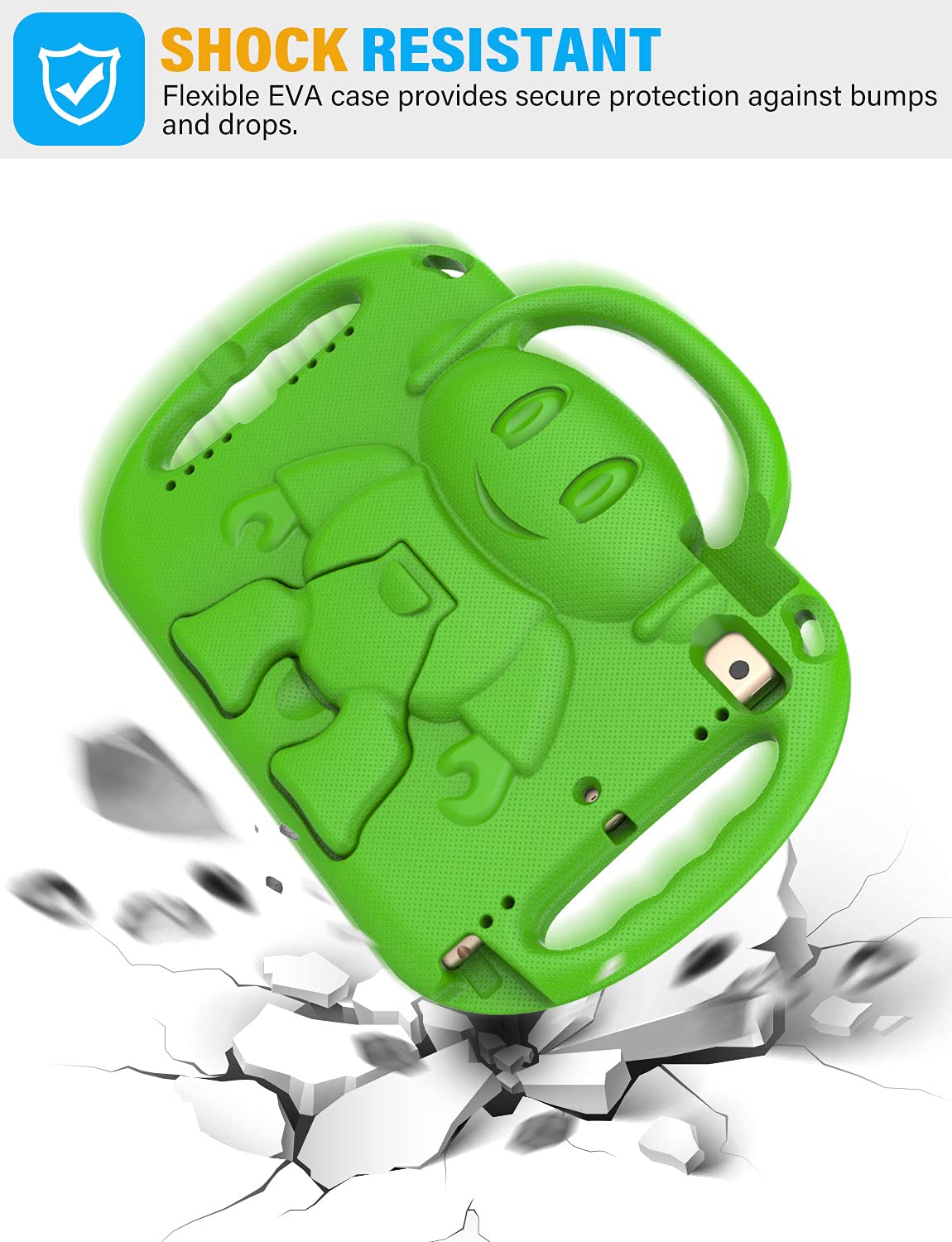 Suplik Kids Case For Ipad 5Th/6Th Generation (9.7 Inch, 2017/2018), Ipad Air 1 & Air 2 & Pro 9.7 Protective Case With Shoulder S