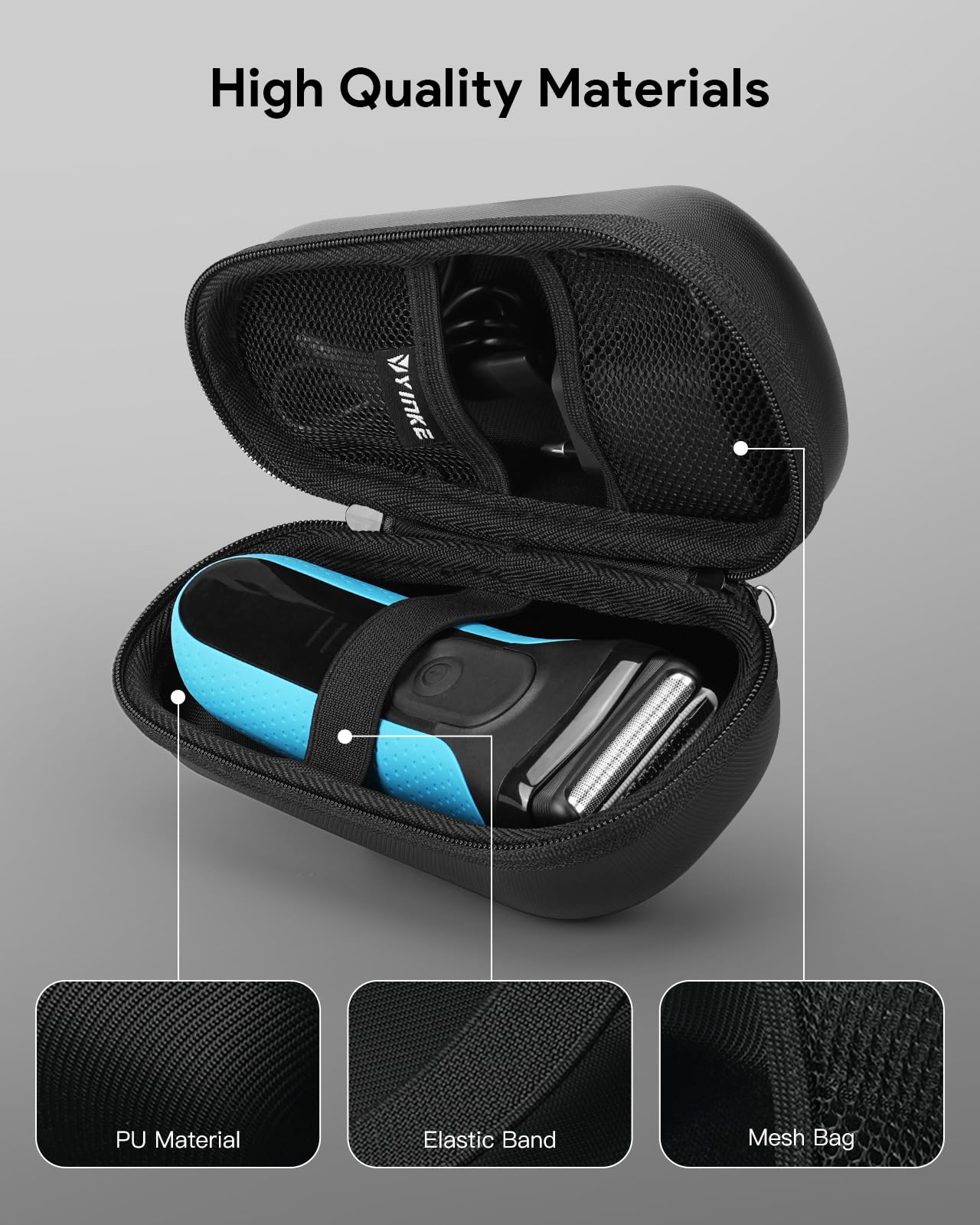 Yinke Travel Case for Braun Electric Shavers - Thumbnail 3