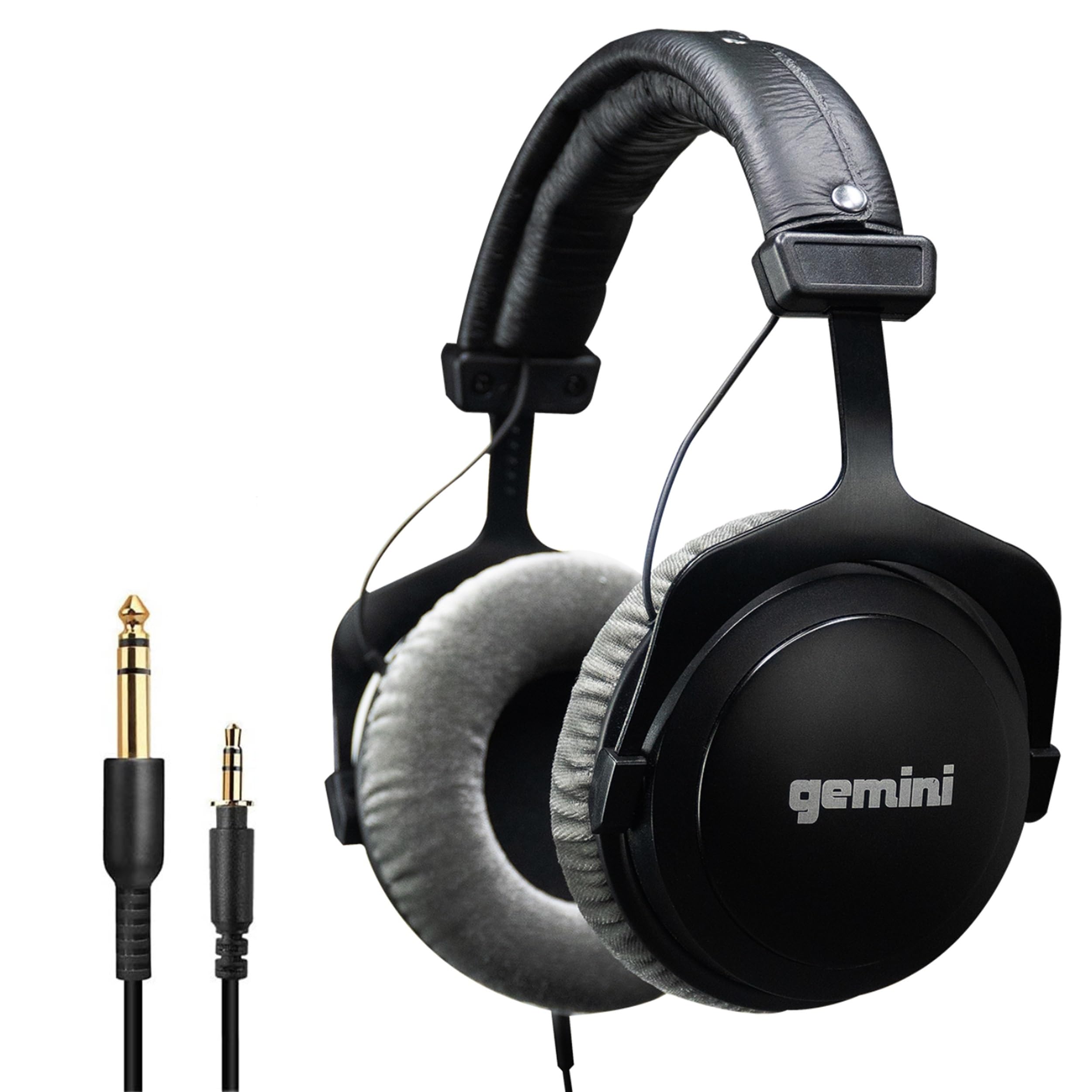 Gemini Wired DJ Headphones, 53mm Drivers, ClosedBack (DJX1000)