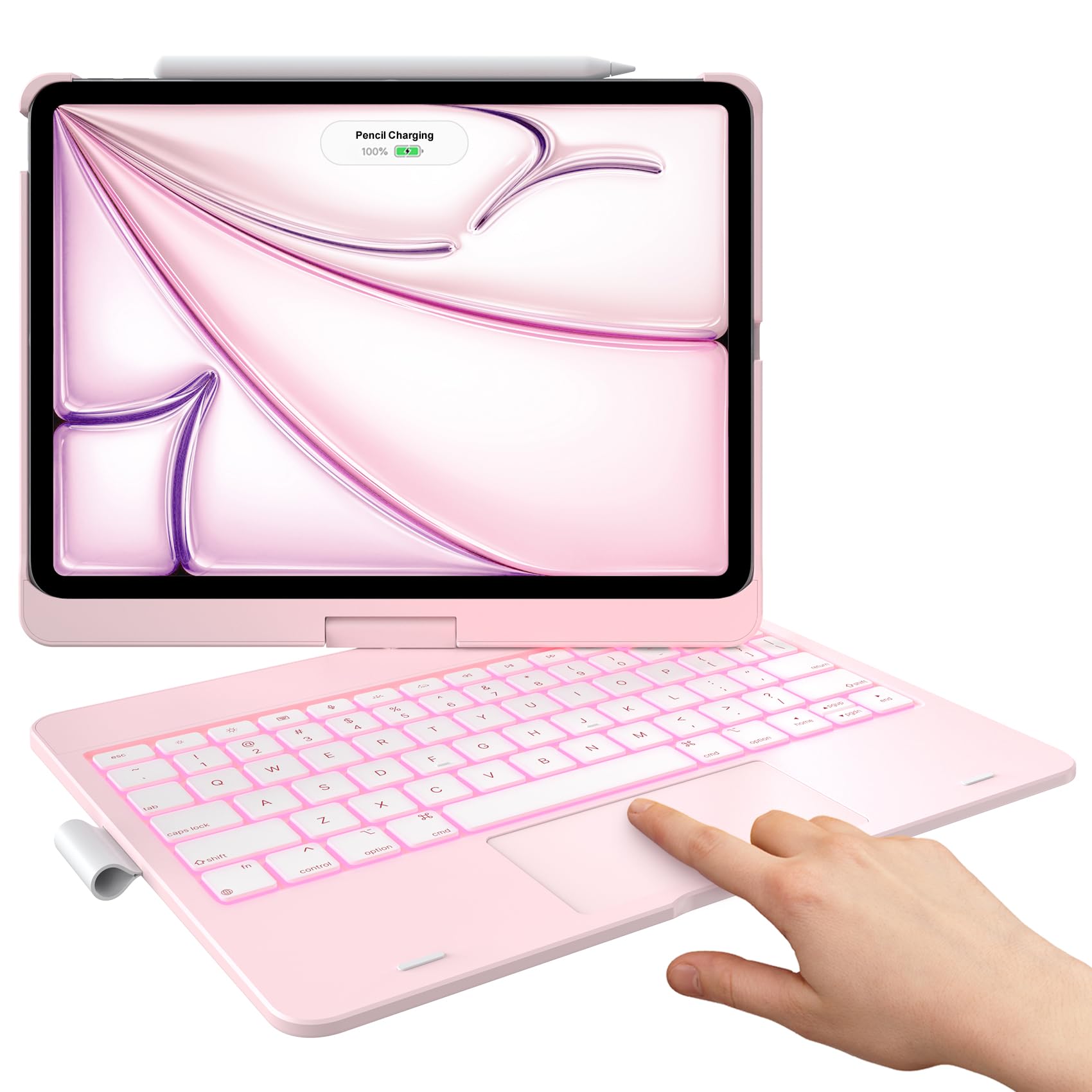 typecase Touch Keyboard Case for iPad Air 11-inch(M4/M3/M2, 2026/2025/2024) & iPad Pro 11(4th/3rd/2nd/1st Gen),Multi-Touch Track