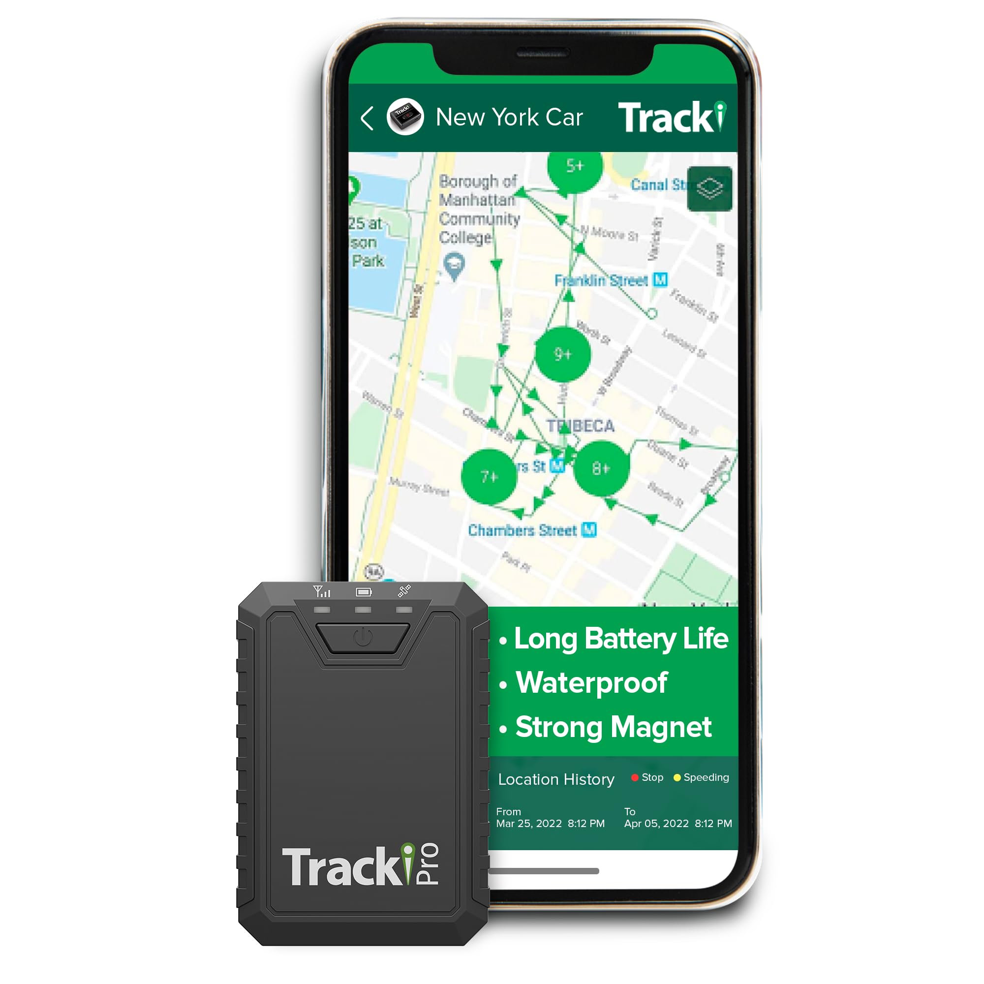Tracki Pro Gps Tracker For Vehicles, Usa Made Tech. Up To 7 Months Batt. Waterproof Magnetic 4G Lte Long Battery Life 2 7 Month, Unlimited Distance, Subscription Required, Multi Alerts, Hidden Tracker