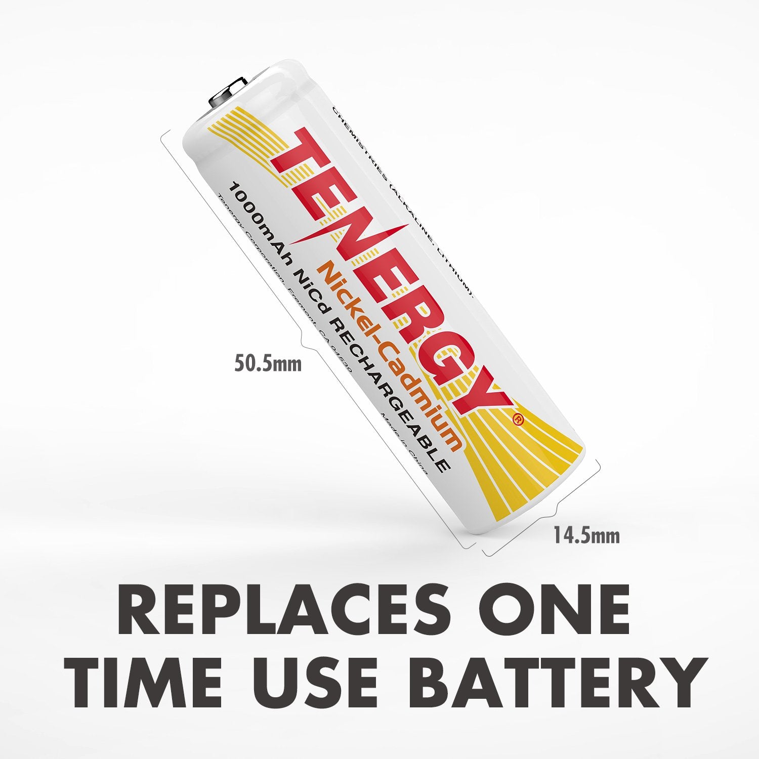 Tenergy Aa Rechargeable Nicd Battery, 1.2V 1000Mah High Capacity Aa Batteries For Solar Lights, Garden Lights, Yard Light 24 Pac