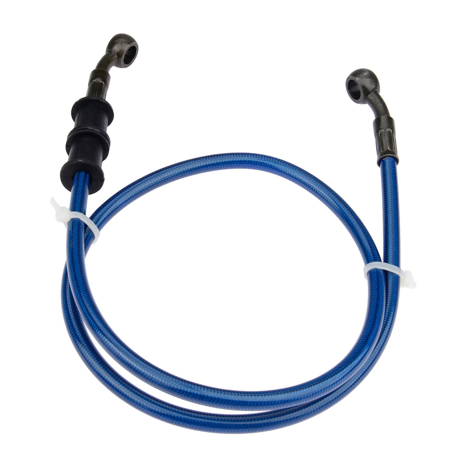 Mtsooning 90Mm/35.4 Inch Motorcycle Brake Clutch Line, Flexible Braided Brake Oil Pipe With 360 Degree Rotatable Banjo Replaceme