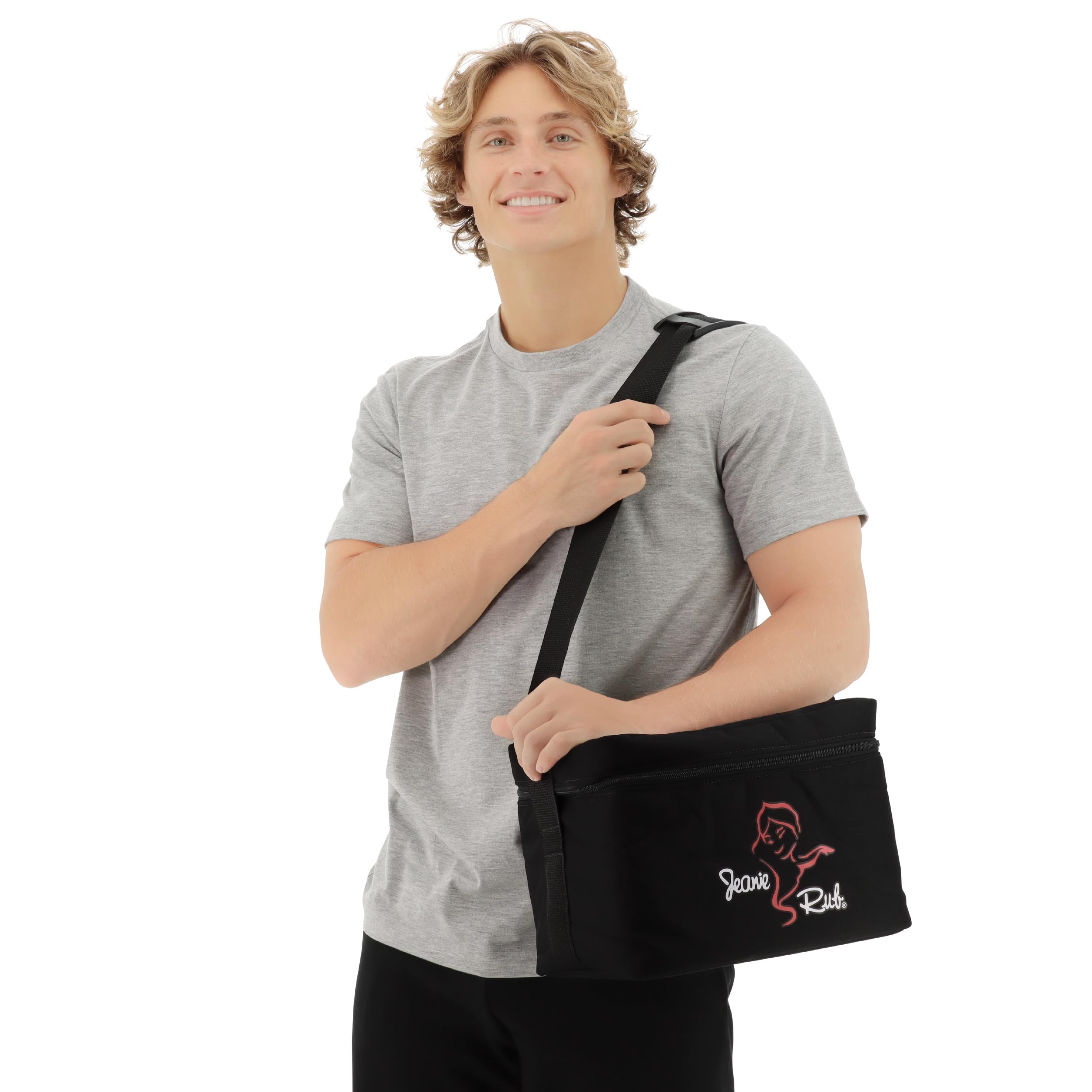 Core Products Jeanie Rub Massager Padded Nylon Shoulder Bag With Zipper Closure