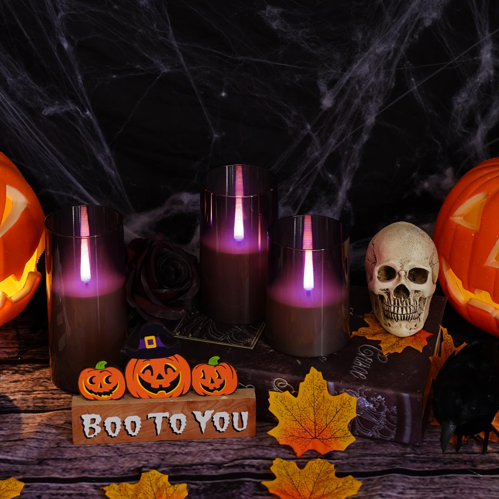 Sasigeiaa 3Pack Flameless Candles, Led Candles, Flameless Candle With Remote Control,With Timer 2/4/6/8H,Flickering Flameless Ca