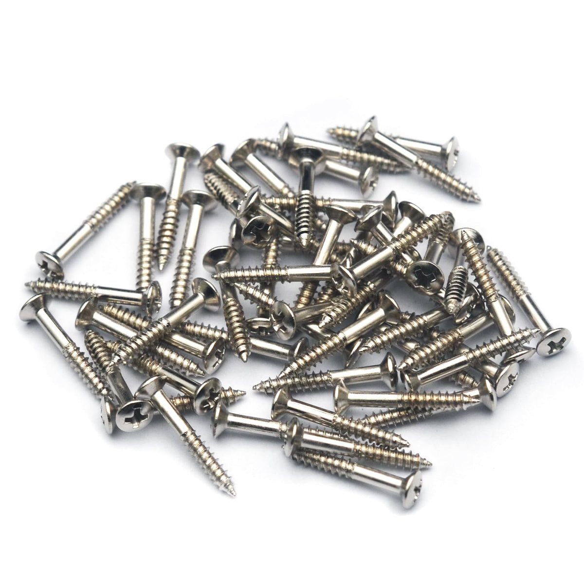 SAPHUE Electric Guitar Bass Humbucker Pickup Ring Mounting Screws,50pcs Pickup Frame Surround Screws Compatible Whith Gibson LES