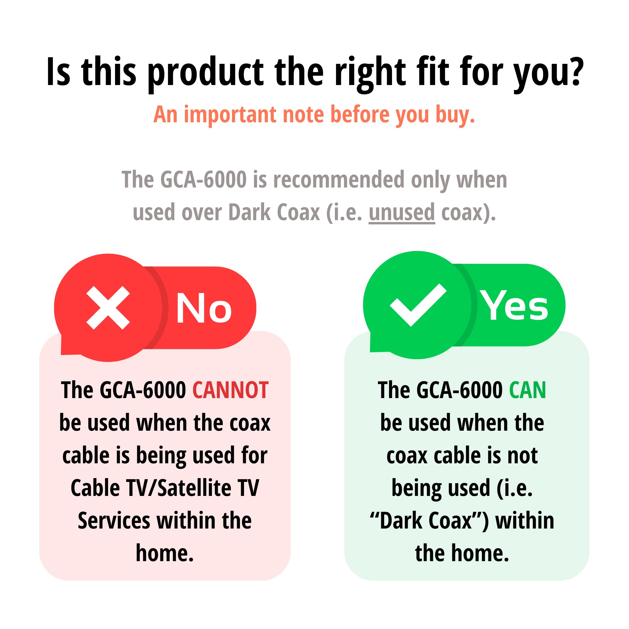 Comtrend G.Hn Powerline 1200Mbps Ethernet Over Coaxial Kit I Enhanced Streaming And Gaming I 2 Unit Kit (Gca 6000Kit)