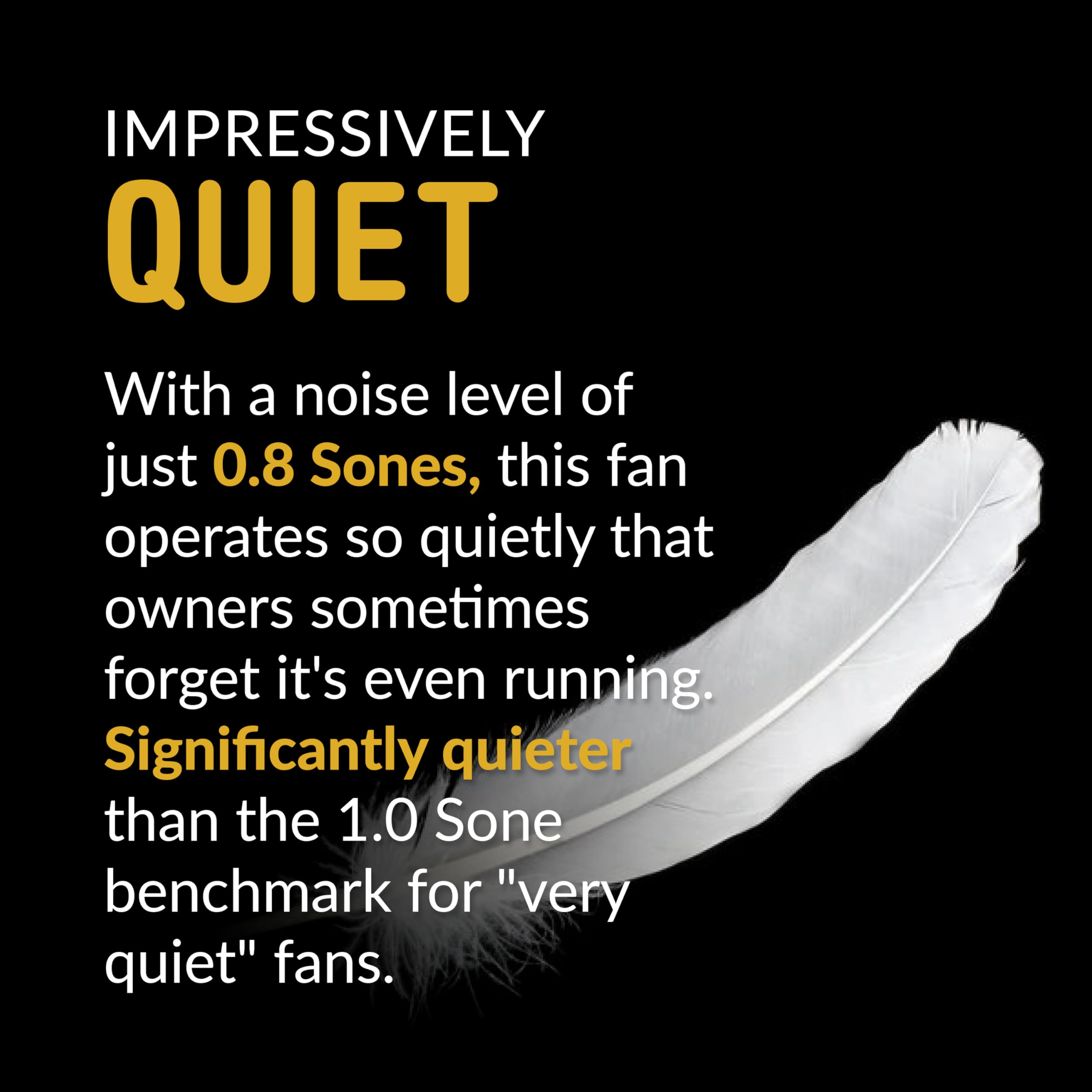 Kaze Appliance Snp100Hl9 | 100 Cfm | 0.8 Sone | Humidity Sensing | Dimmable 4000K Edge Lit Led | No Attic Access Required Quiet