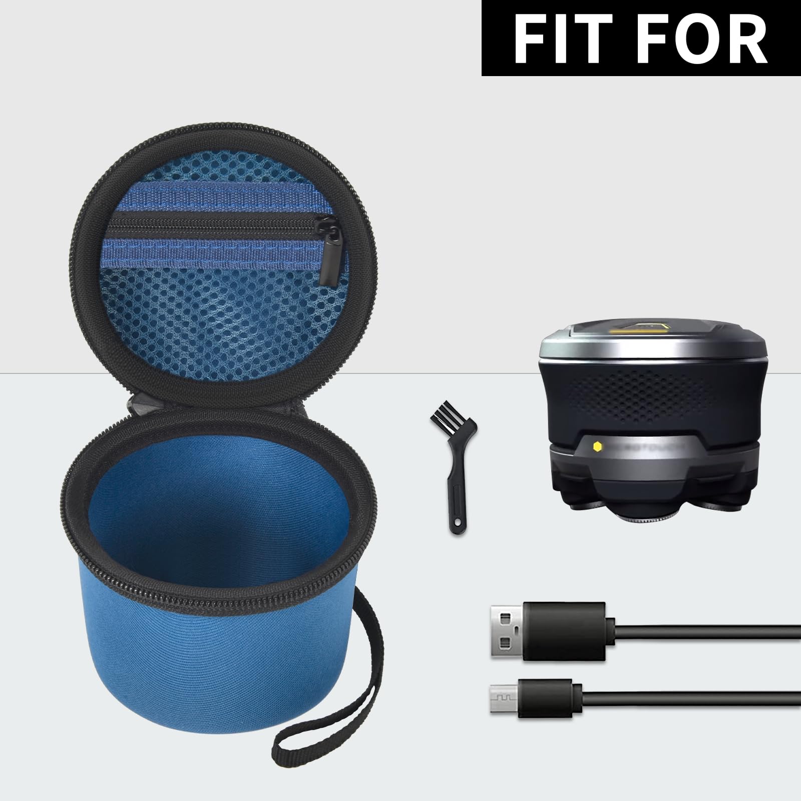 Hard Case Compatible With Wyklaus/ For Microtouch/ For Solimpia/ For Tustaw/ For Redbreak Titanium Head Shavers For Bald Men, Tr